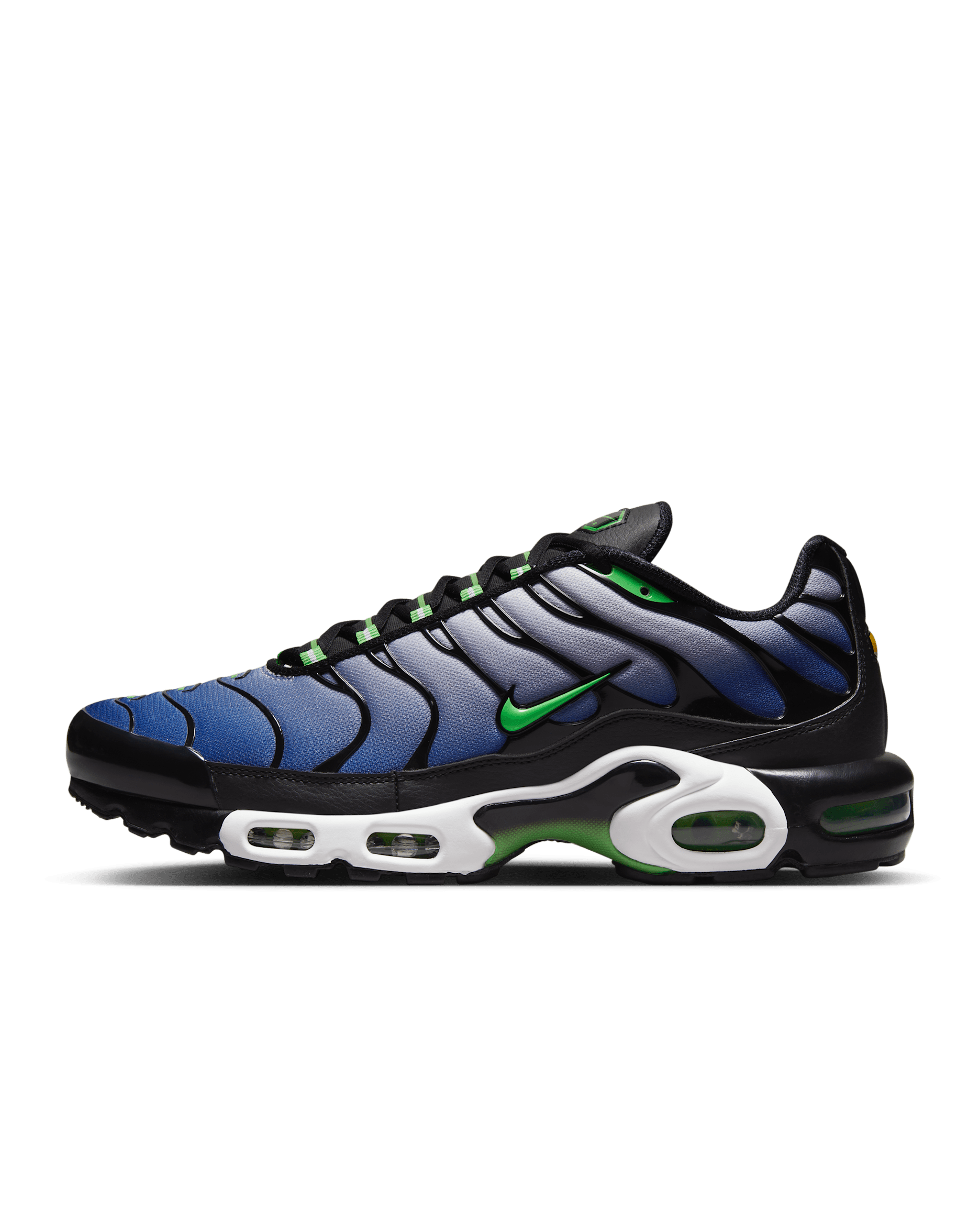 Nike Air Max Plus Men's Shoes - Black/White/Deep Royal/Scream Green