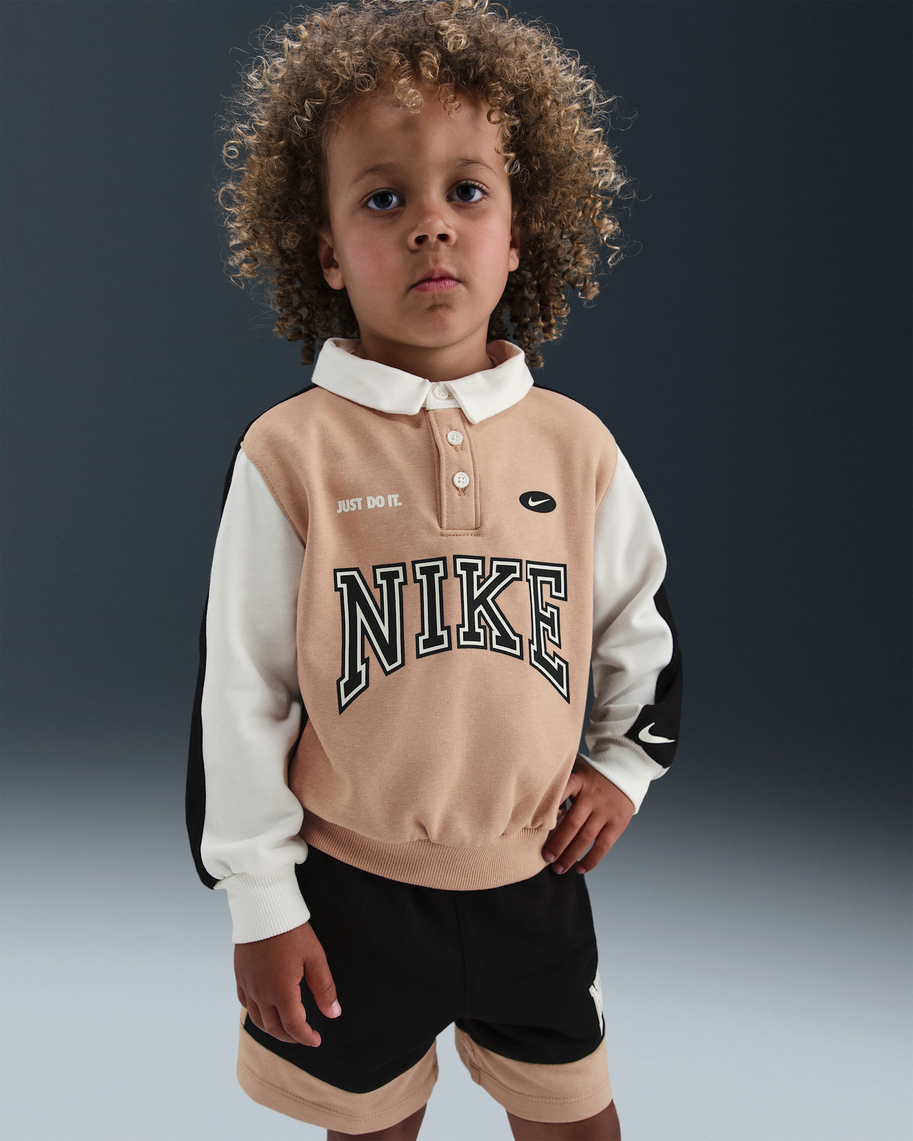 Nike Game Day Essentials Toddler French Terry Top - Hemp