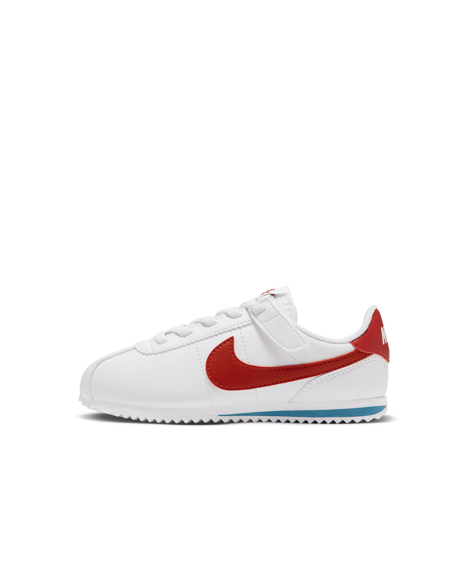 Nike Cortez EasyOn Younger Kids' Shoes - White/Varsity Blue/Varsity Red