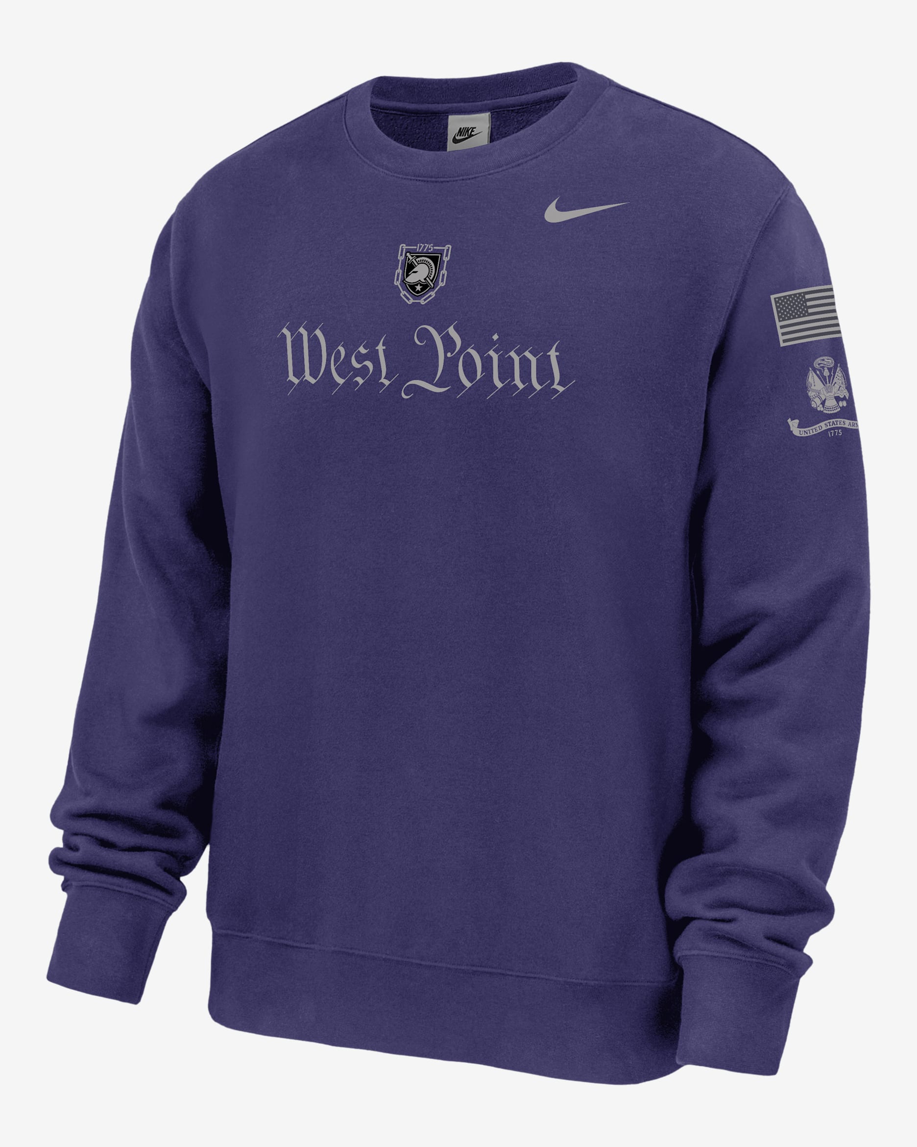 Army Rivalry Club Men's Nike College Pullover Crew - Purple