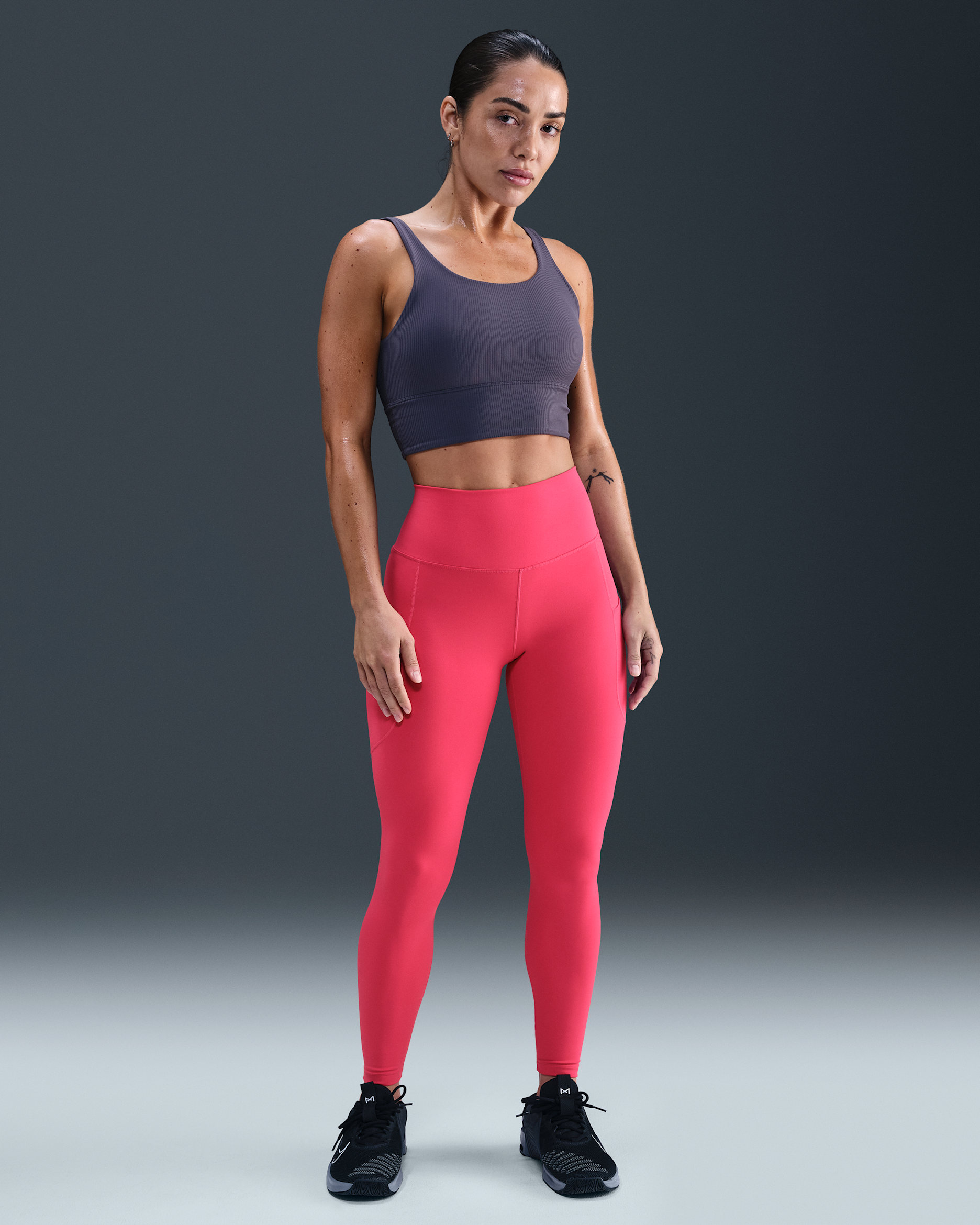 Nike One Women's High-Waisted 7/8 Leggings with Pockets - Rush Pink