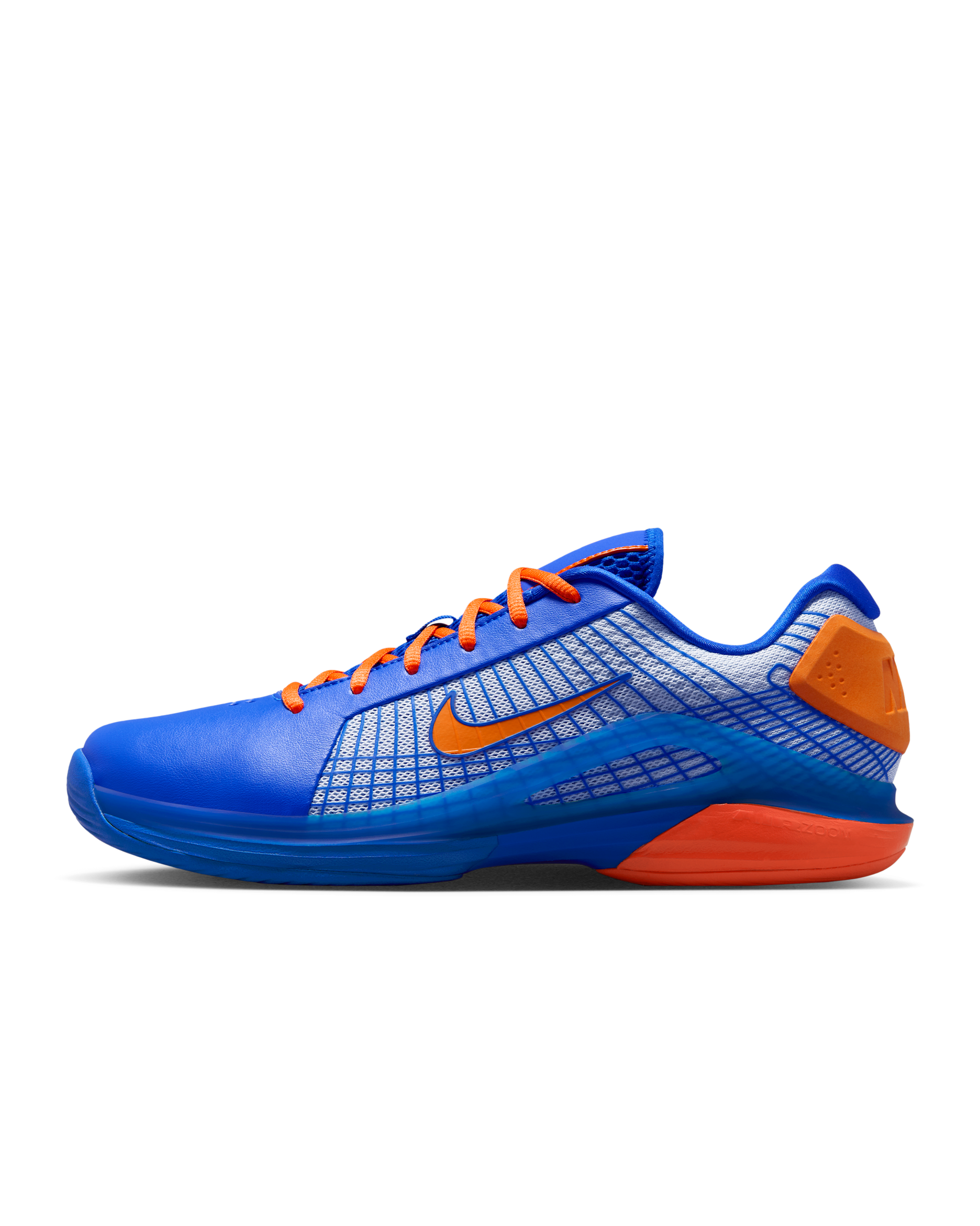 Chaussure de tennis pour surface dure Nike Vapor 12 Hypersmash pour homme - Racer Blue/Pure Platinum/Safety Orange