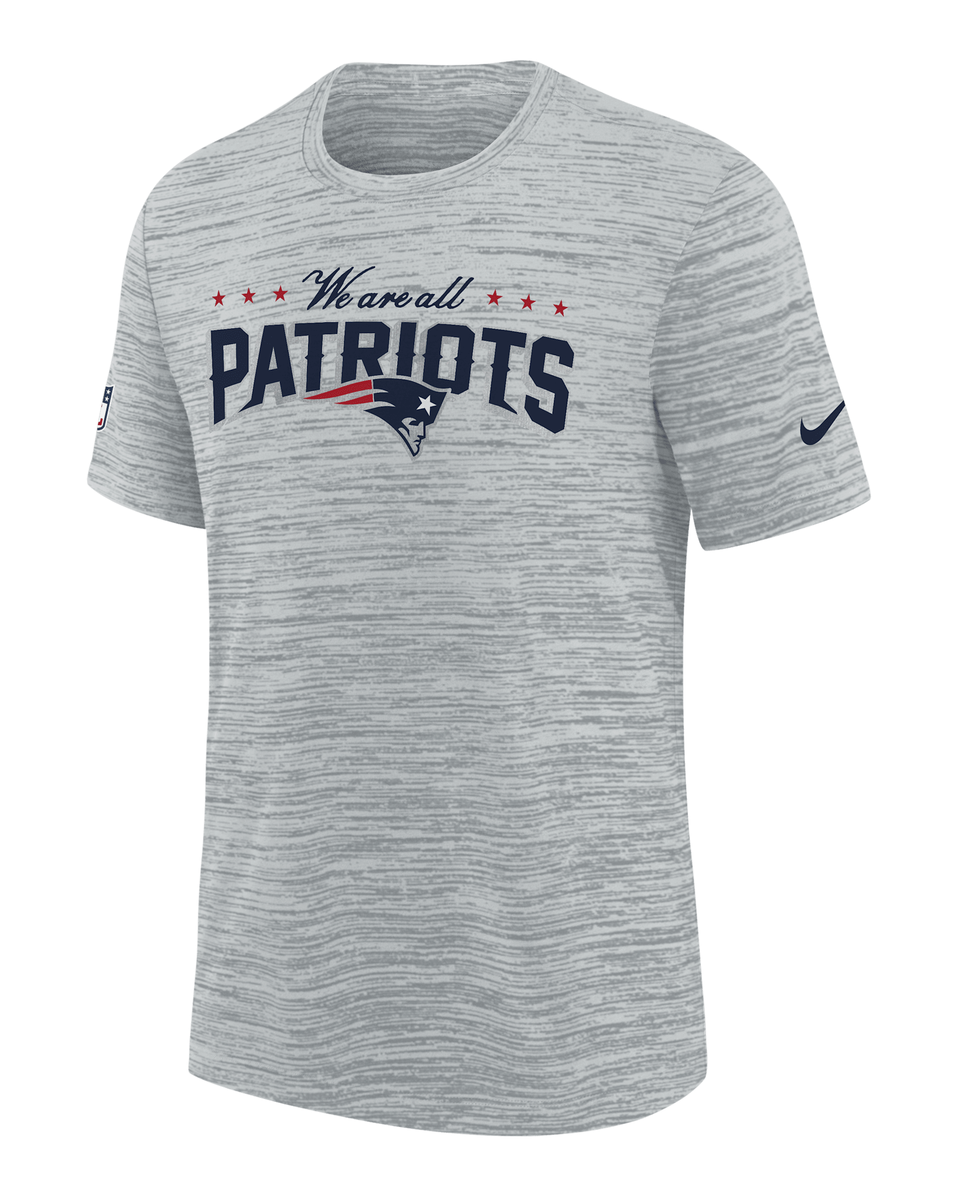 New England Patriots Rivalry Sideline Velocity Big Kids' Nike Dri-FIT NFL T-Shirt - Denim