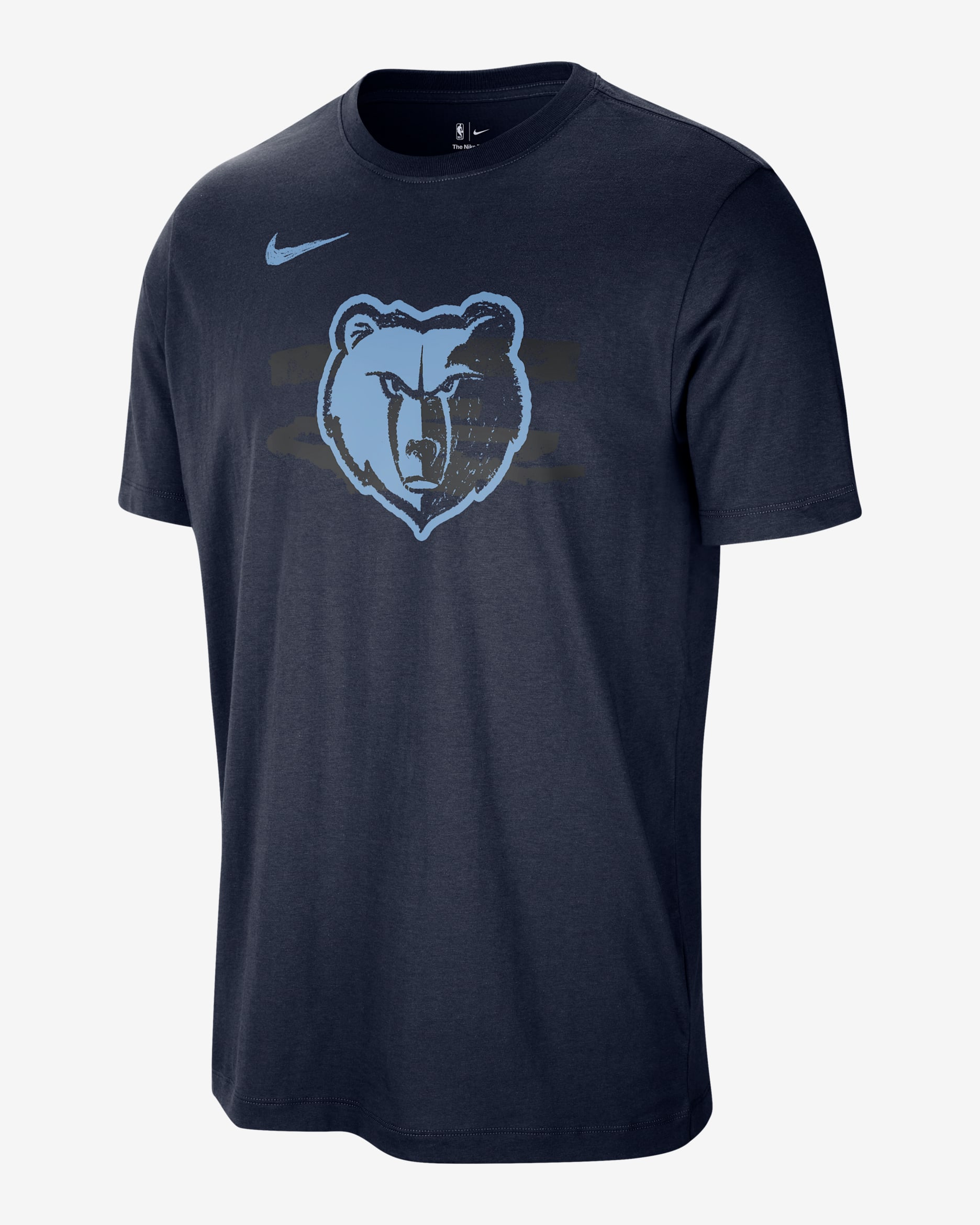Memphis Grizzlies Courtside Men's Nike NBA T-Shirt - College Navy