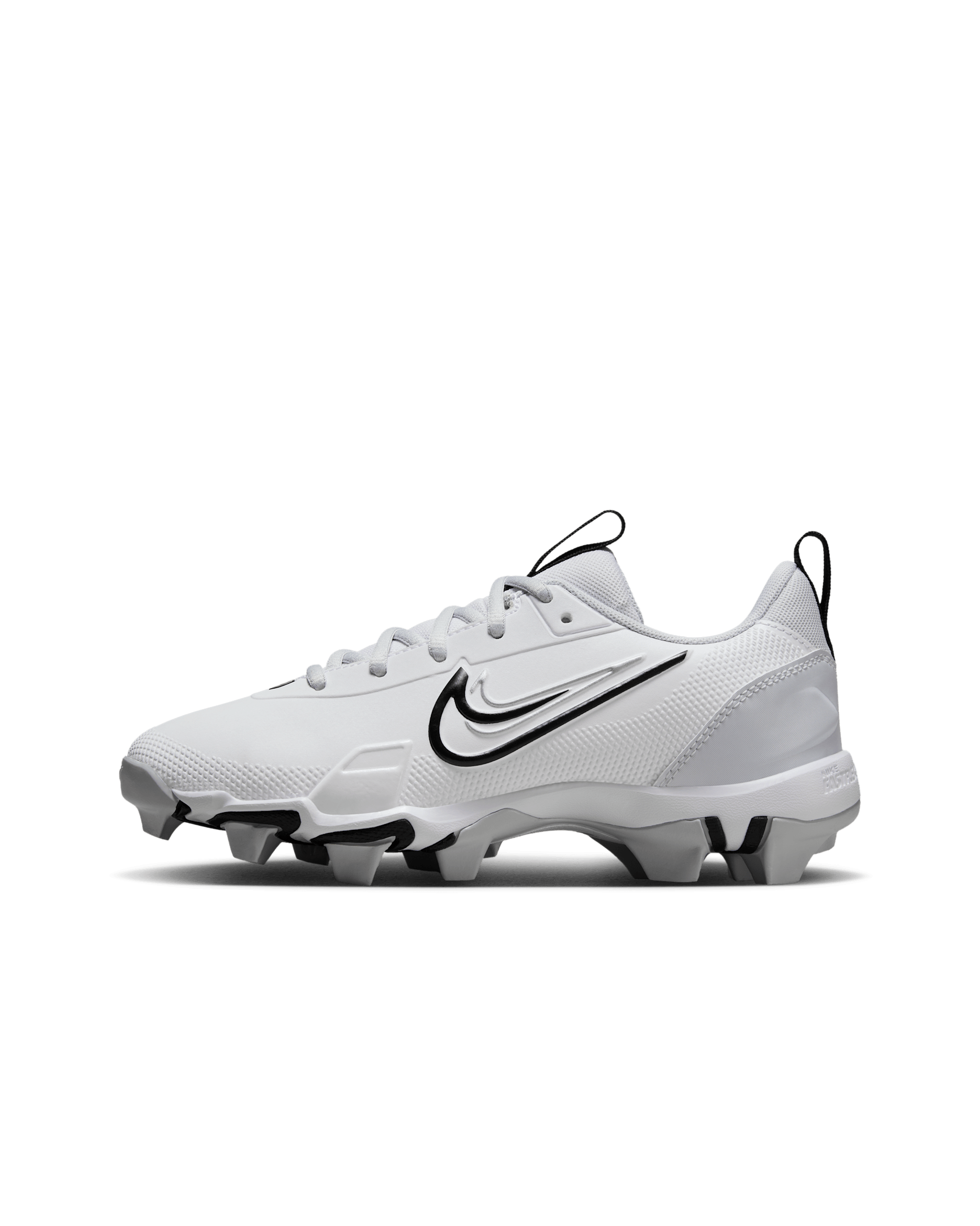 Nike Force Trout 9 Keystone Big Kids' Baseball Cleats - White/Pure Platinum/Metallic Silver/Black