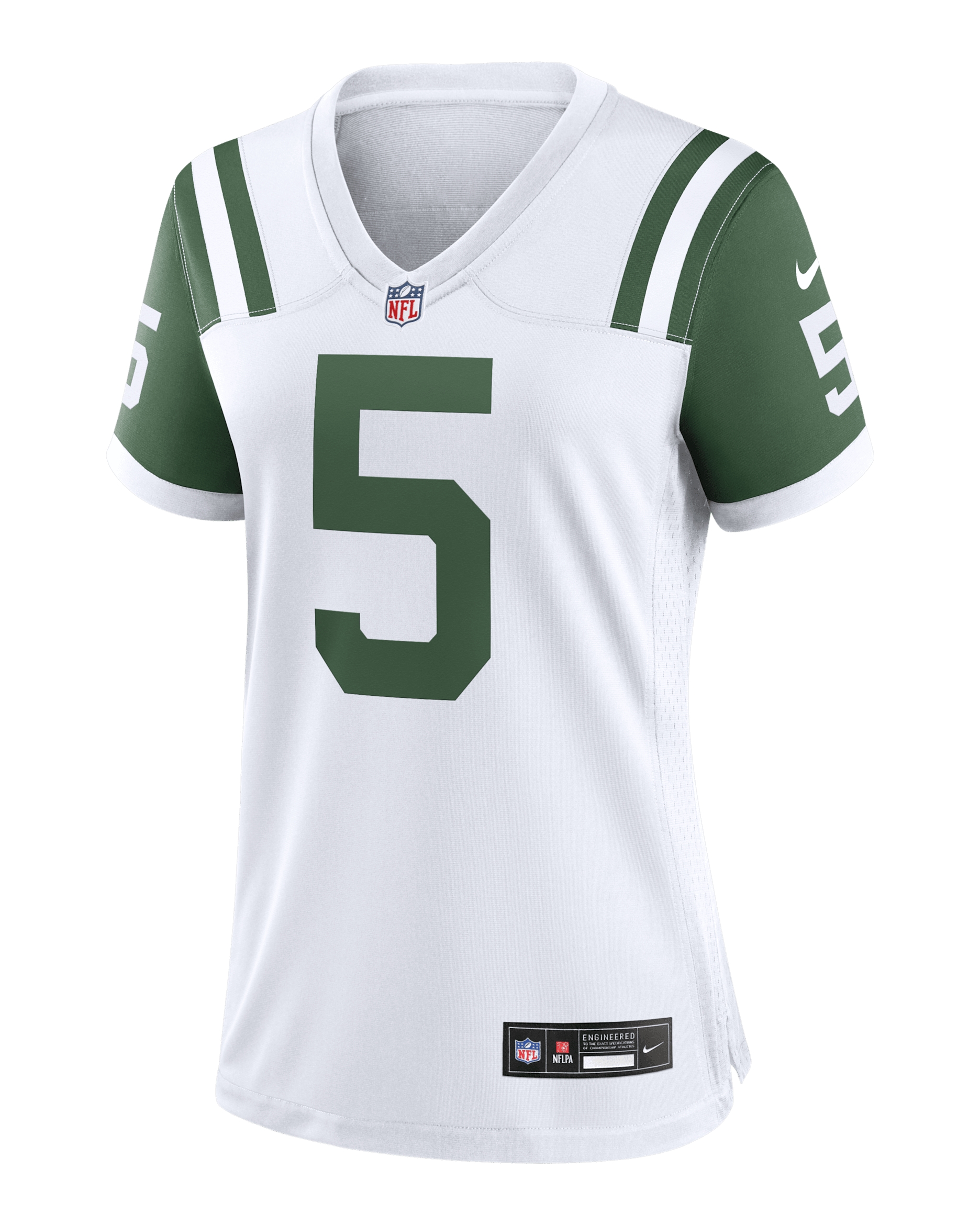 Garrett Wilson New York Jets Women's Nike NFL Game Football Jersey - White