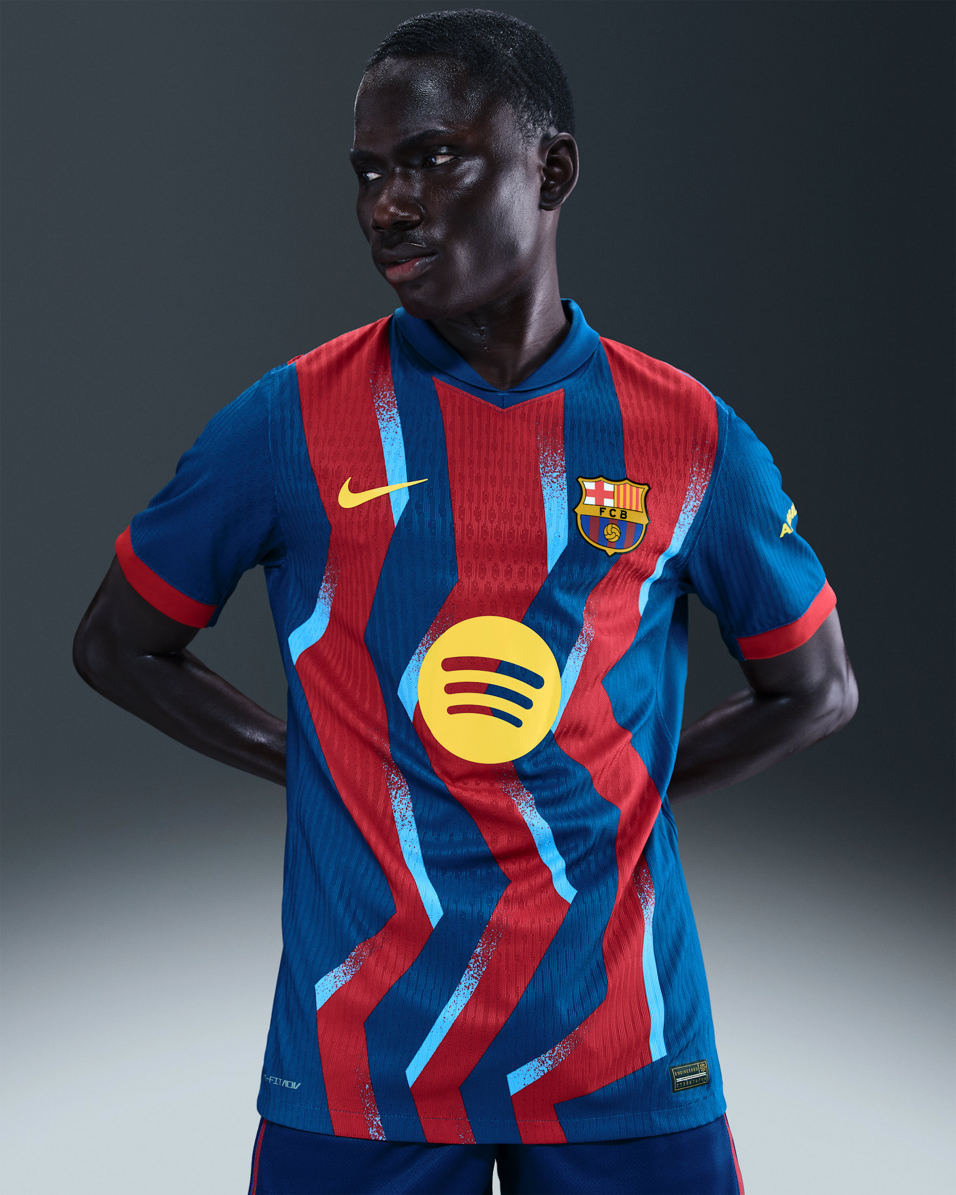 FC Barcelona 2025/26 Match Fourth Men's Nike Dri-FIT ADV Soccer Authentic Jersey - Gym Blue/Gym Blue/Salsa Red/Opti Yellow