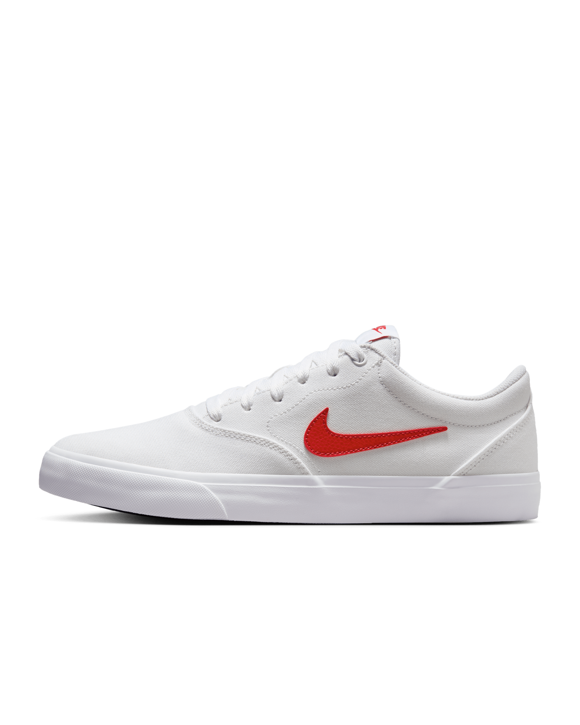 Nike Charge Canvas Men's Shoes - White/White/White/University Red
