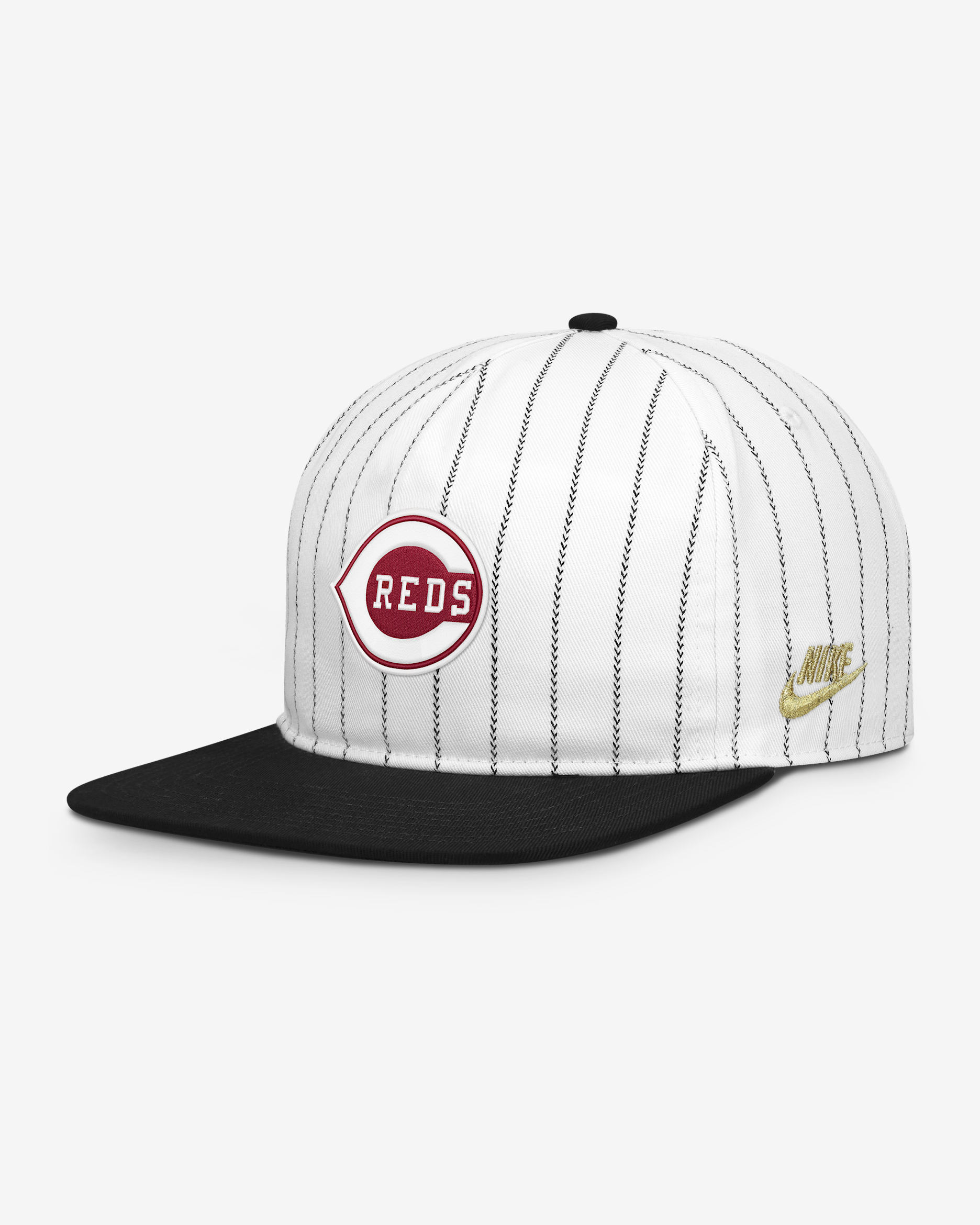 Gorra Nike de la MLB ajustable para hombre Cincinnati Reds Pro - Blanco