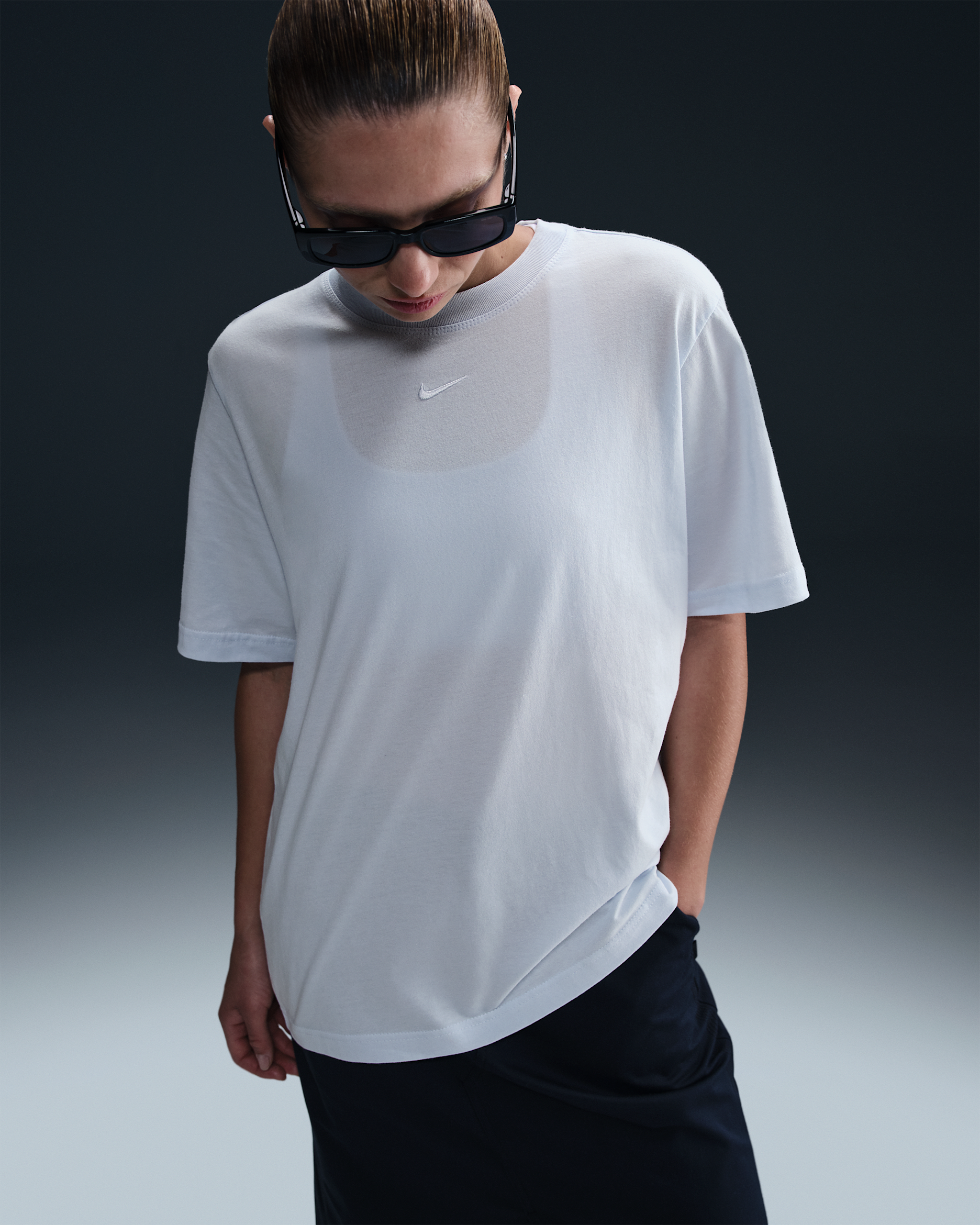 T-shirt Nike Sportswear Essential för kvinnor - Blue Tint
