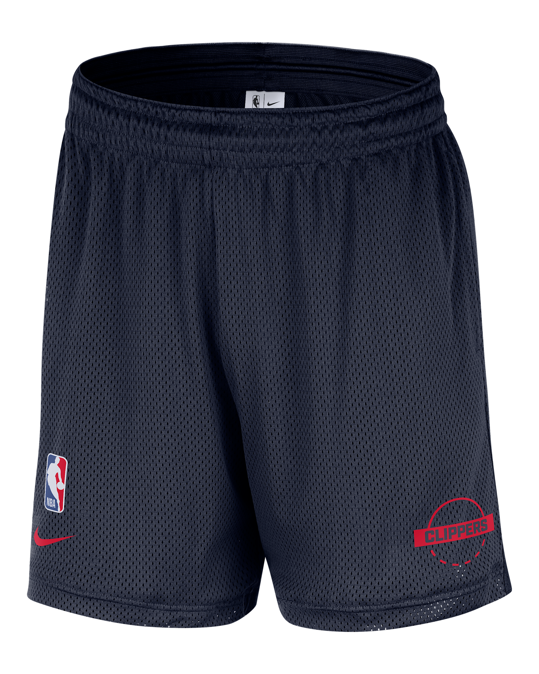LA Clippers Men's Nike NBA Mesh Shorts - College Navy/University Red