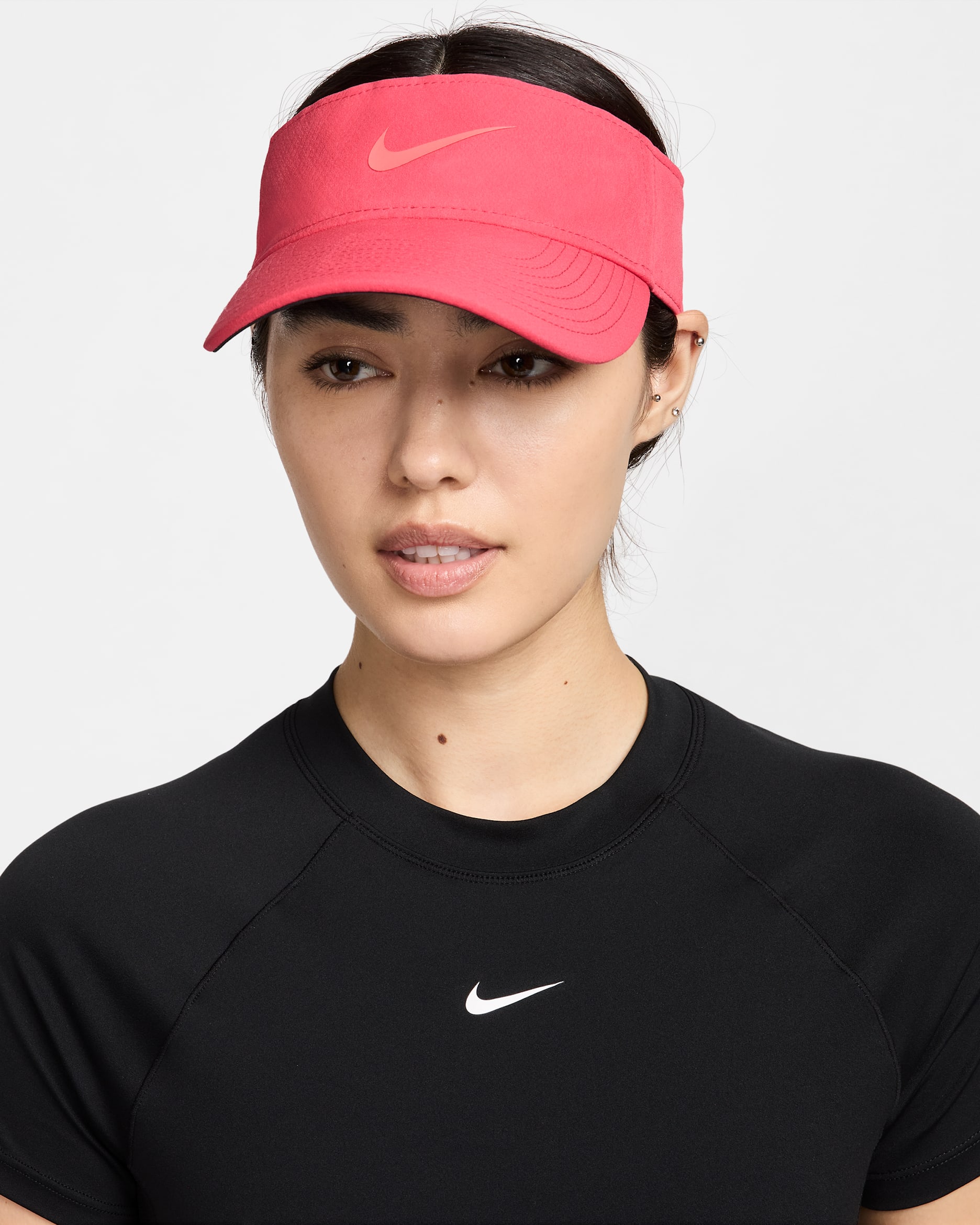 Nike Dri-FIT Ace Swoosh Visor - Aster Pink/Anthracite/Hot Punch