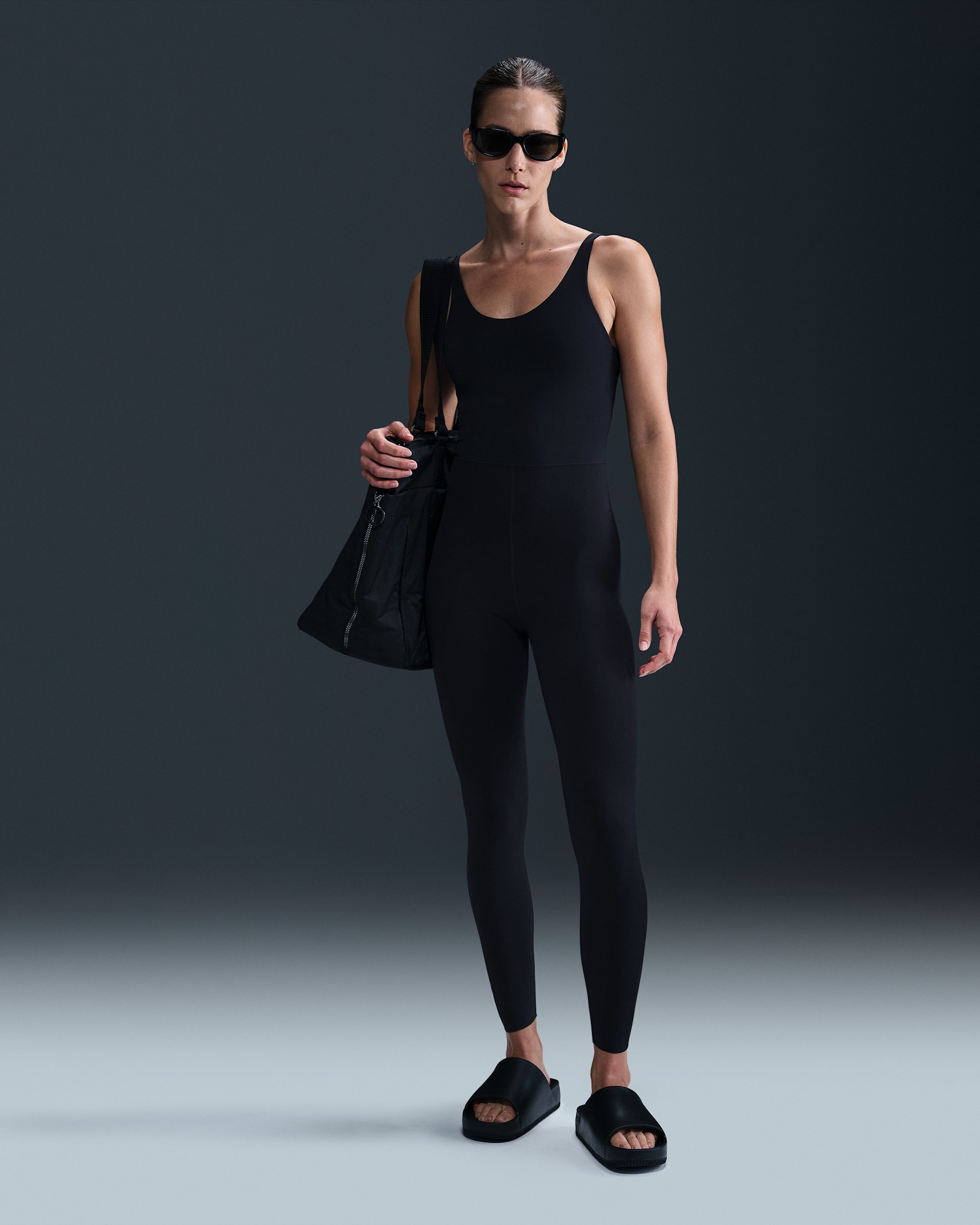 Nike Zenvy Women's Dri-FIT 7/8 Bodysuit - Black