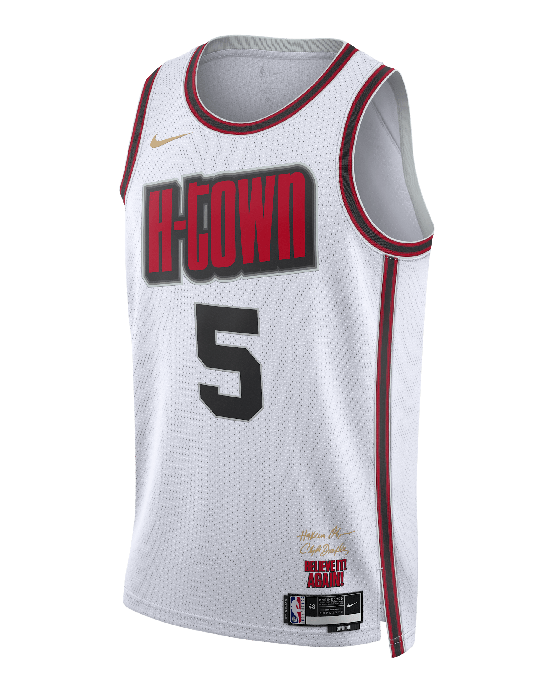 Fred VanVleet Houston Rockets 2024/25 City Edition Men's Nike Dri-FIT NBA Swingman Jersey - White