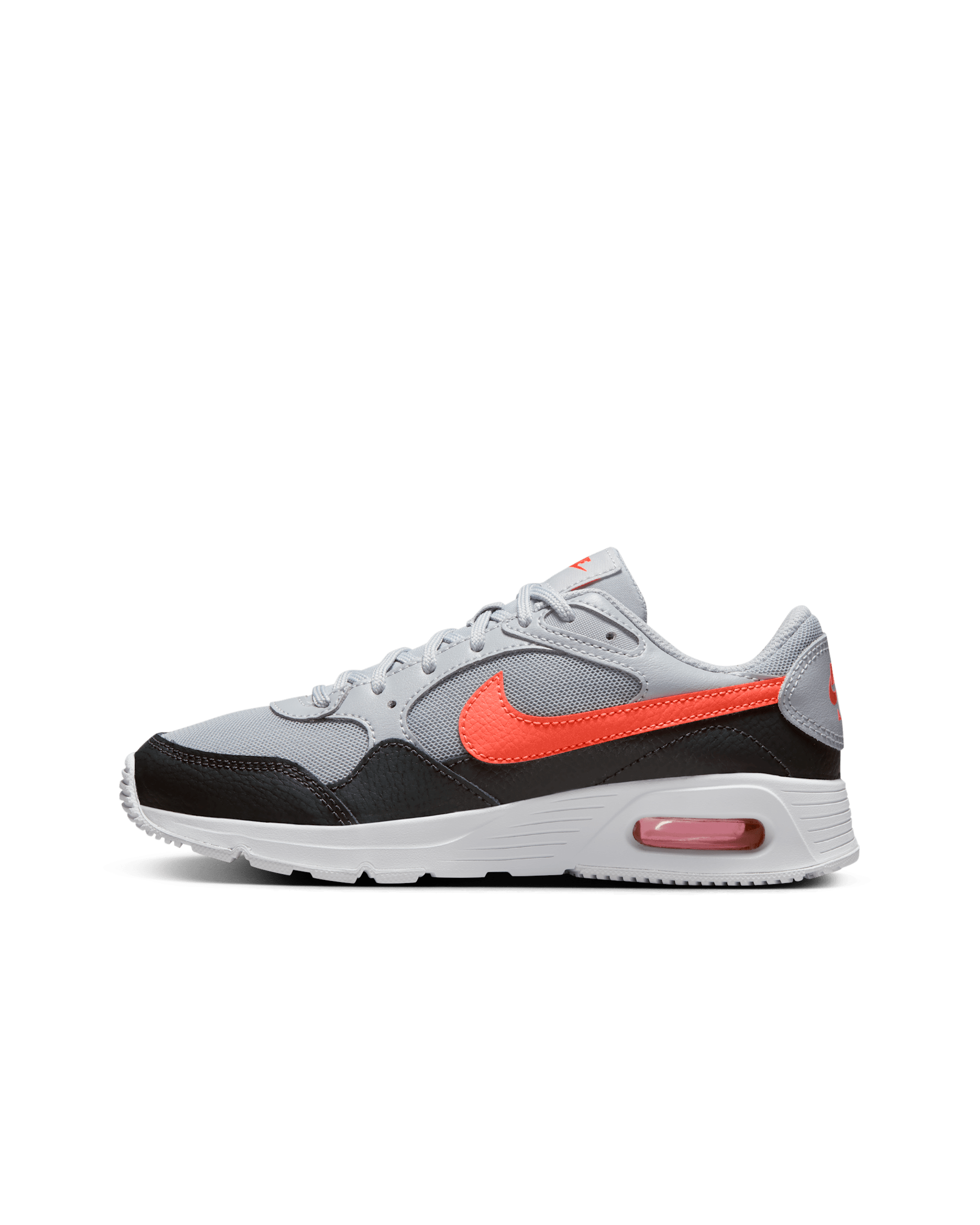 Tenis para niños grandes Nike Air Max SC - Gris lobo/Antracita/Blanco/Carmesí brillante