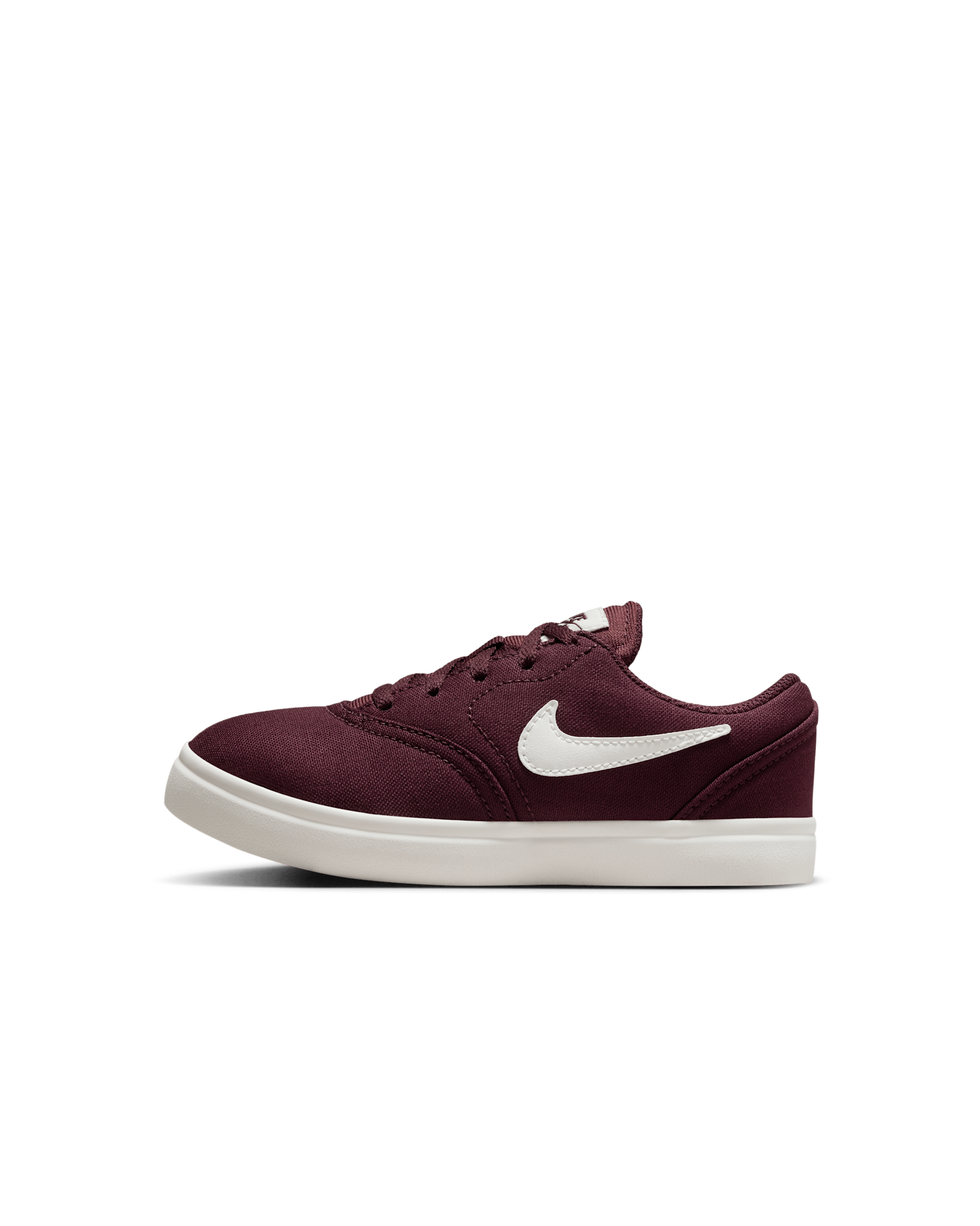 Nike SB Check Canvas Little Kids' Skate Shoes - Burgundy Crush/Sail