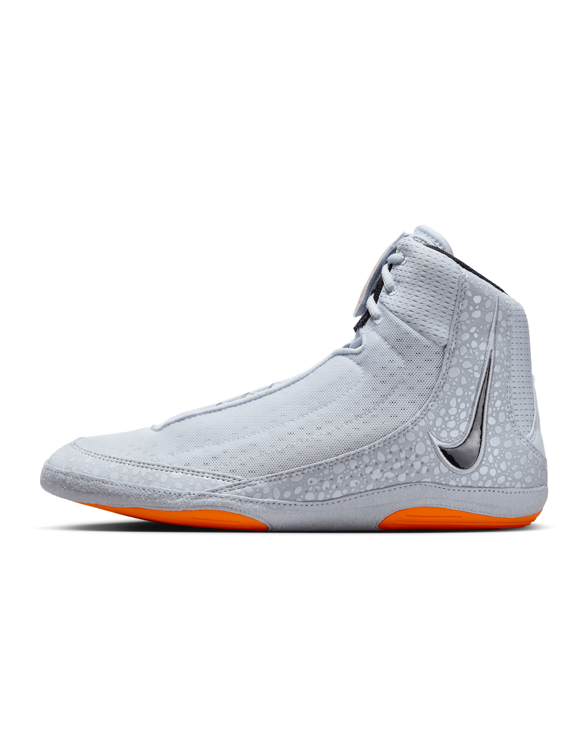Nike Inflict 4 SE Wrestling Shoes - Football Grey/Sky Grey/Total Orange/Dark Obsidian
