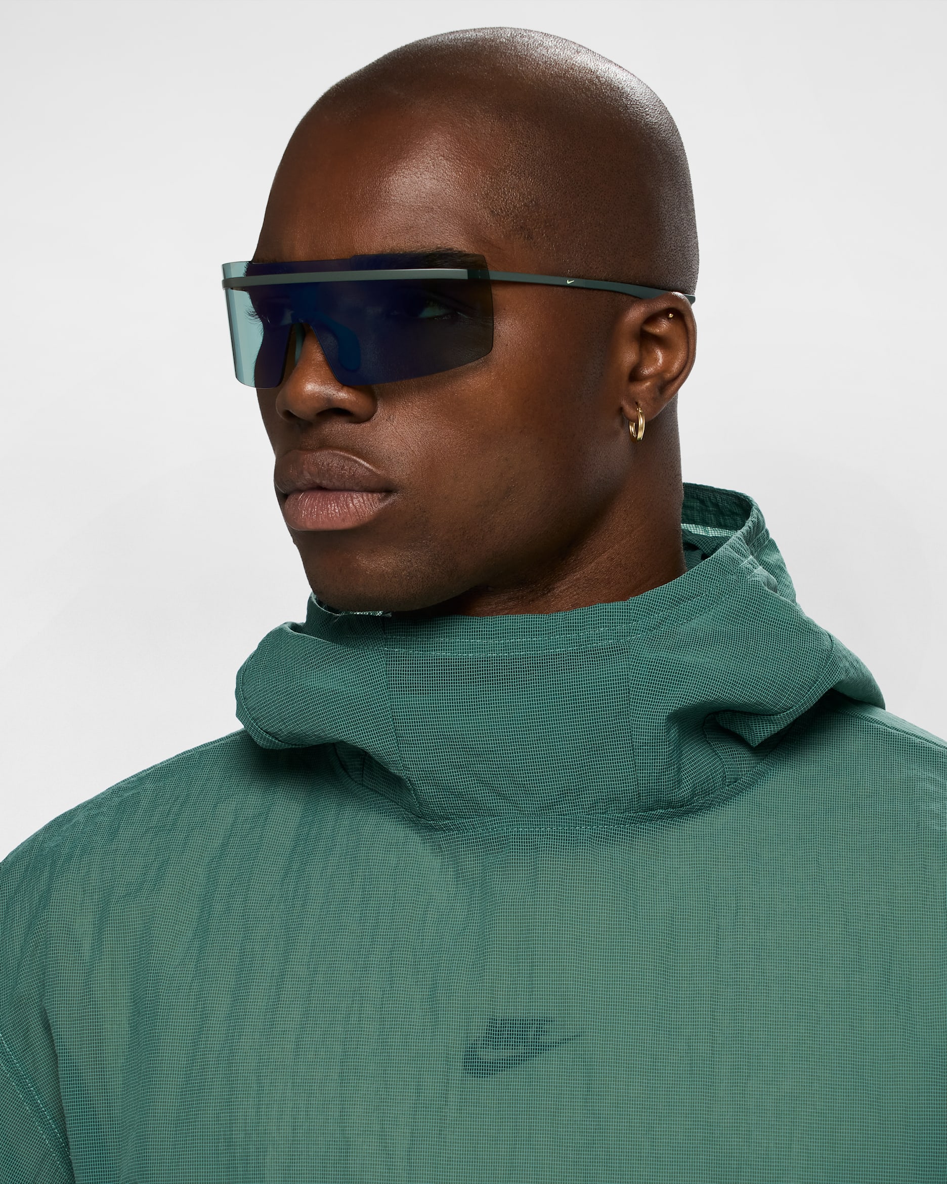 Nike Echo Shield Mirrored Sunglasses - Vintage Green/Blue