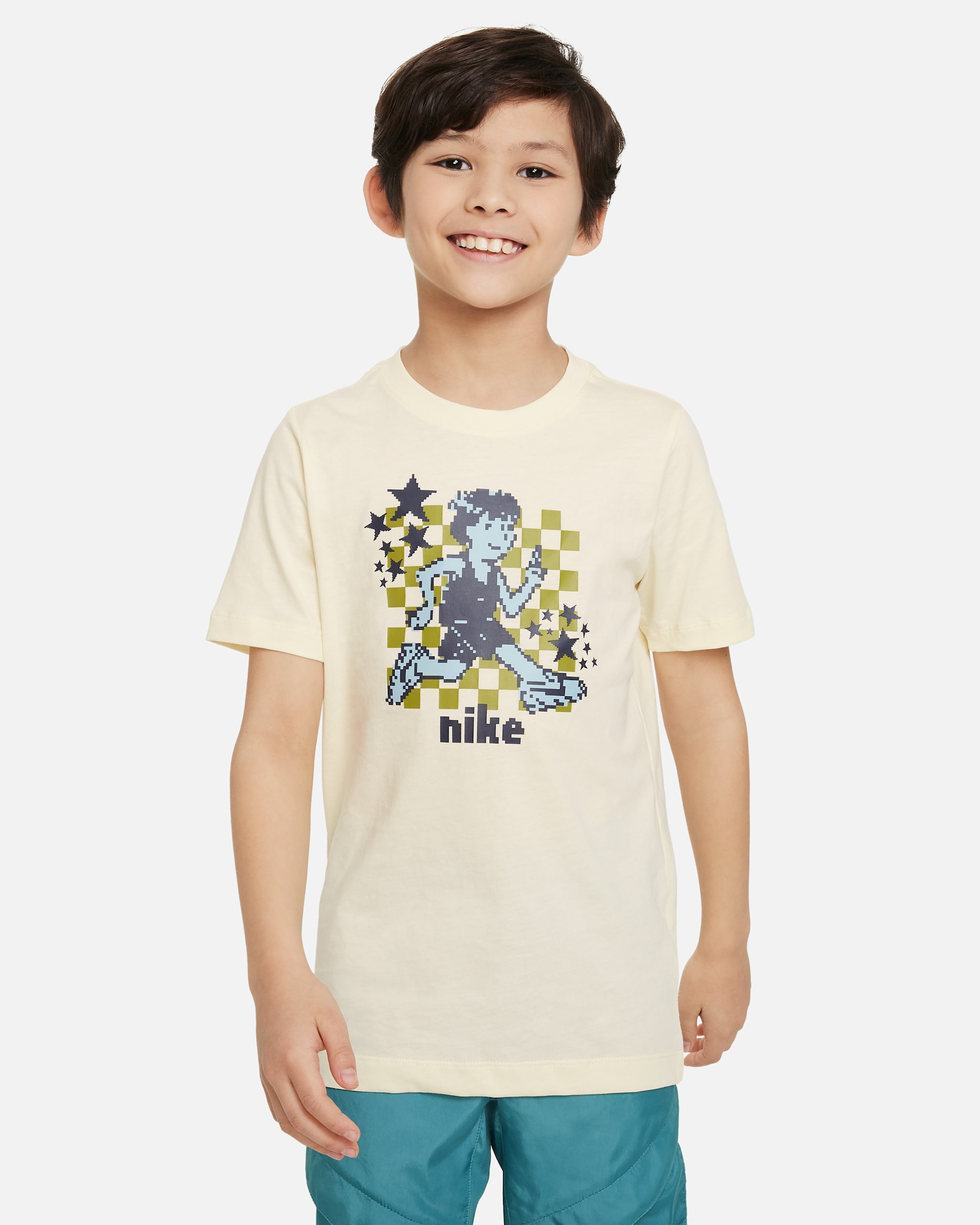 เสื้อยืดเด็กโต Nike Sportswear (ชาย) - Coconut Milk