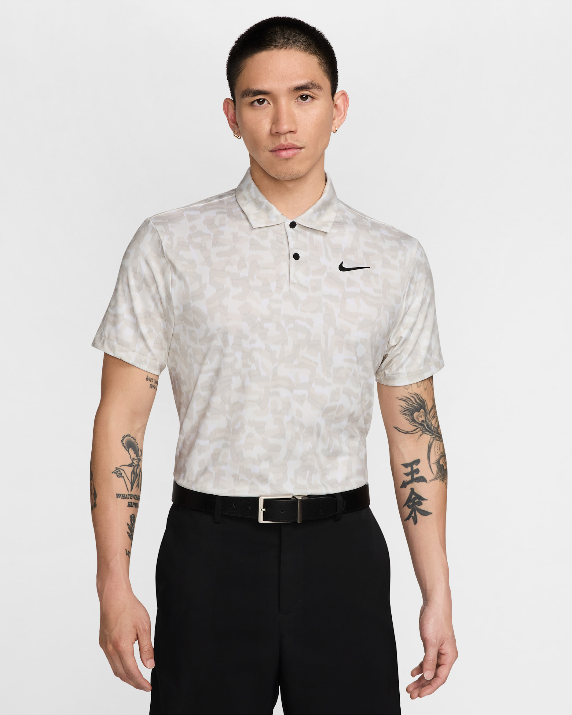 Nike Tour Men's Dri-FIT Golf Polo - White/Black