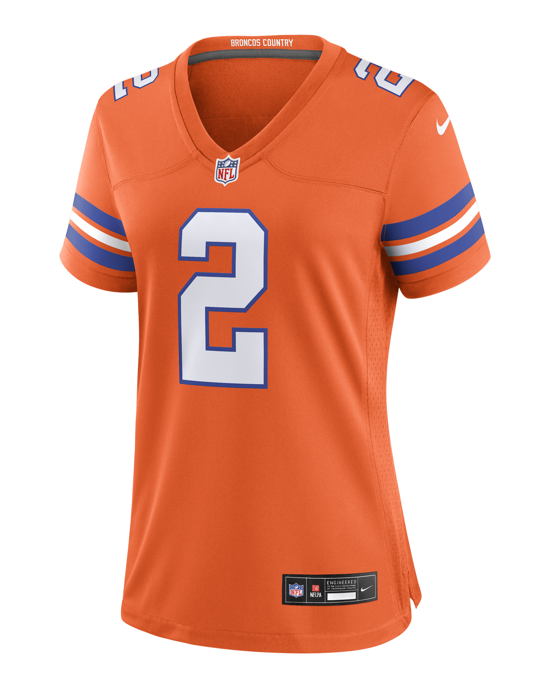 Patrick Surtain II Denver Broncos Women's Nike NFL Game Football Jersey - Orange