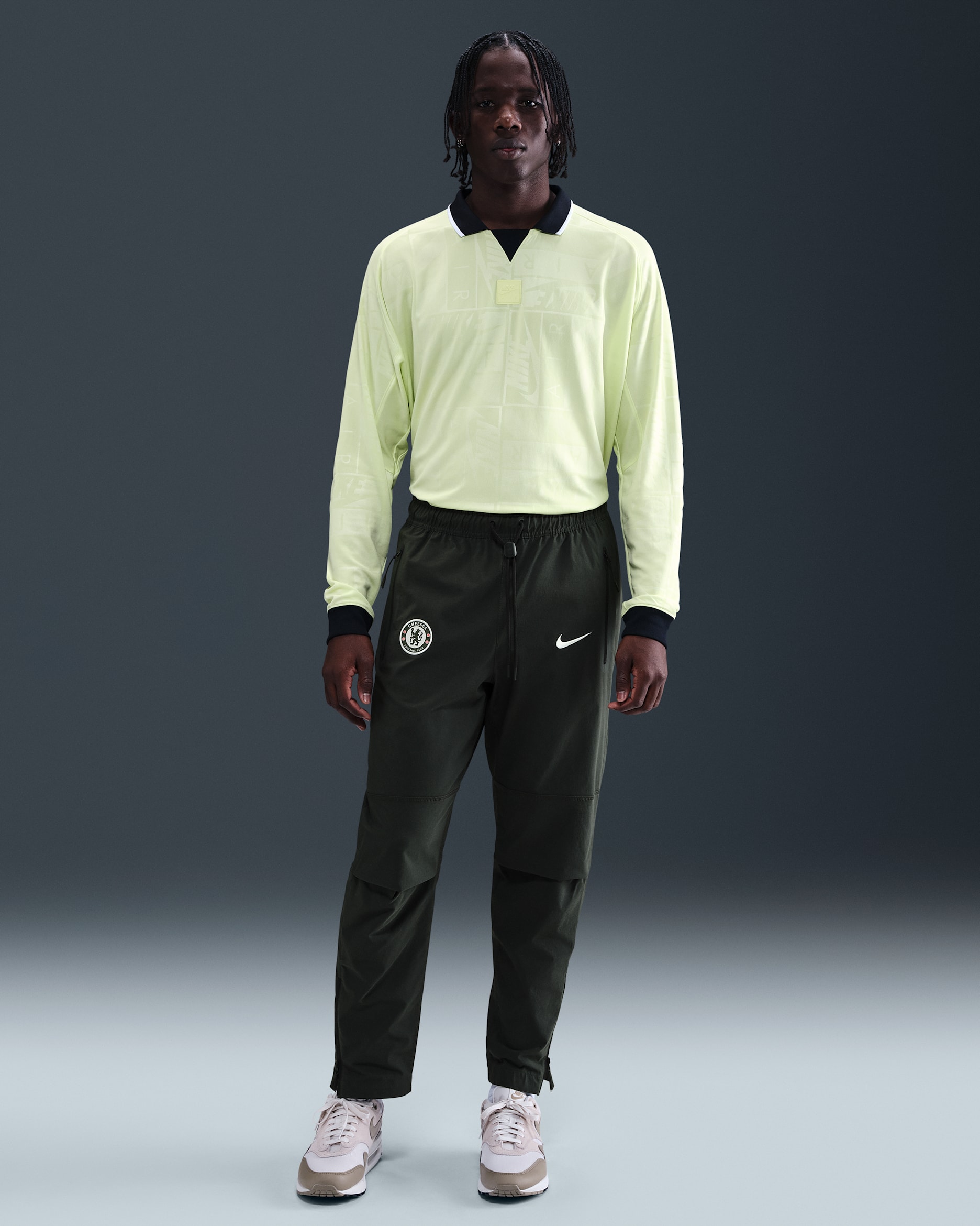Pantalon tissé Nike Football Chelsea FC Tech pour homme - Outdoor Green/Phantom