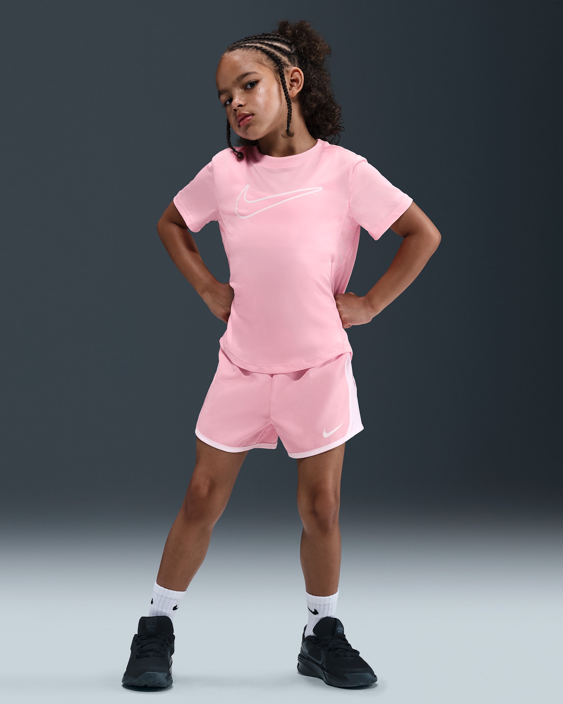 Nike Dri-FIT Little Kids' Tempo Shorts - Medium Soft Pink