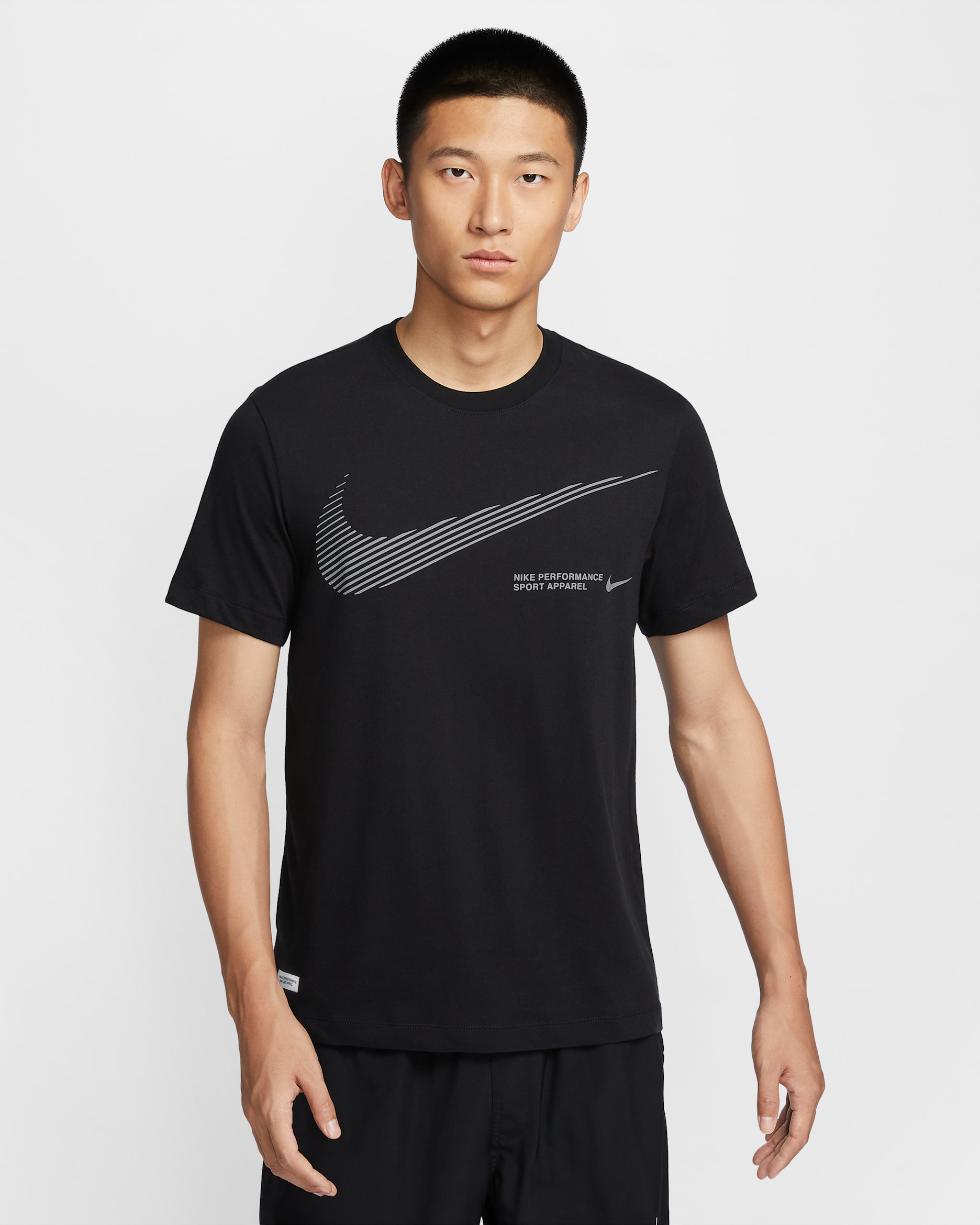 Nike Men's Dri-FIT Fitness T-Shirt - Black