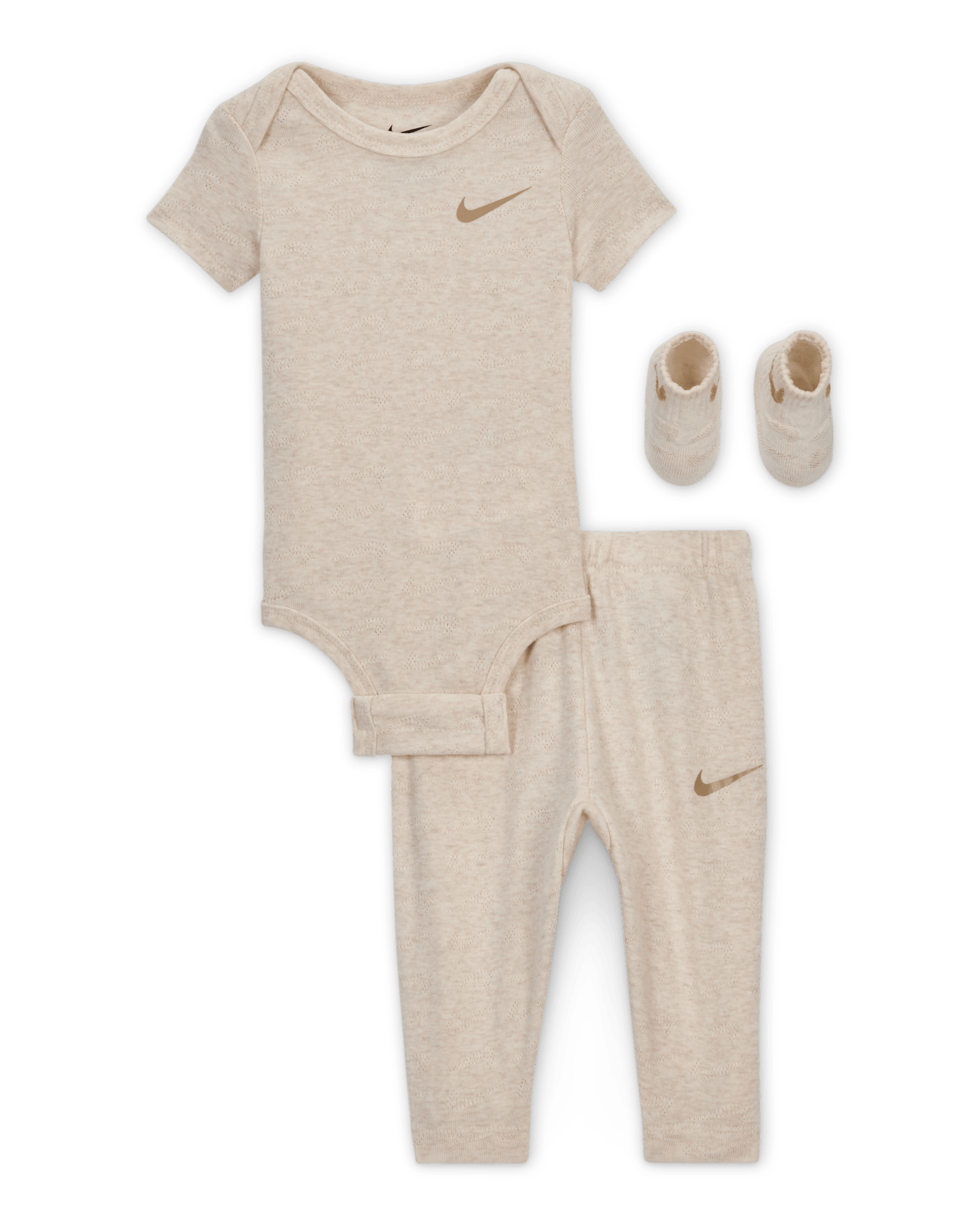Nike Baby 3-Piece Pointelle Set - Pale Ivory
