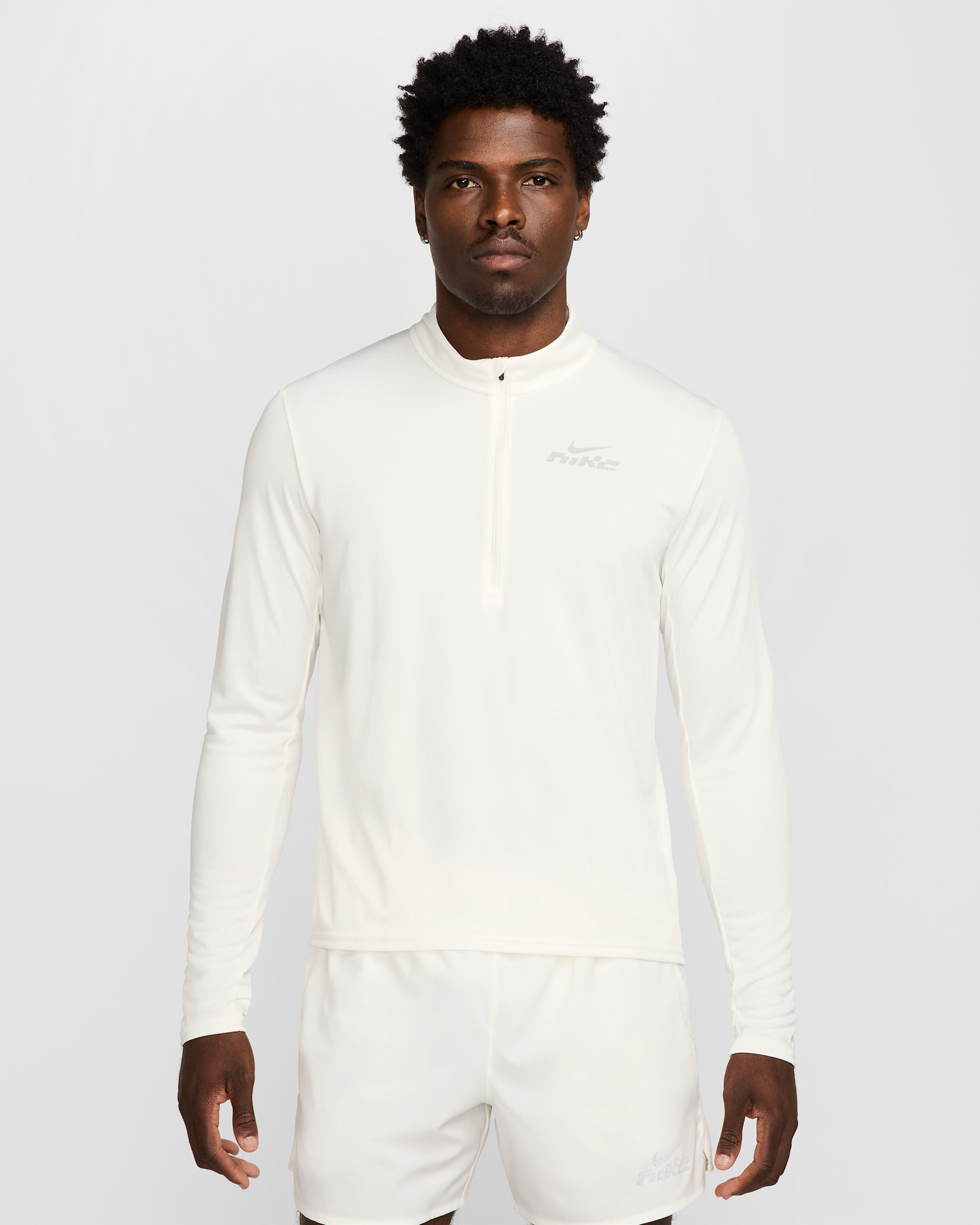 Playera de correr Dri-FIT de medio cierre para hombre Nike Pacer Flash - Vela