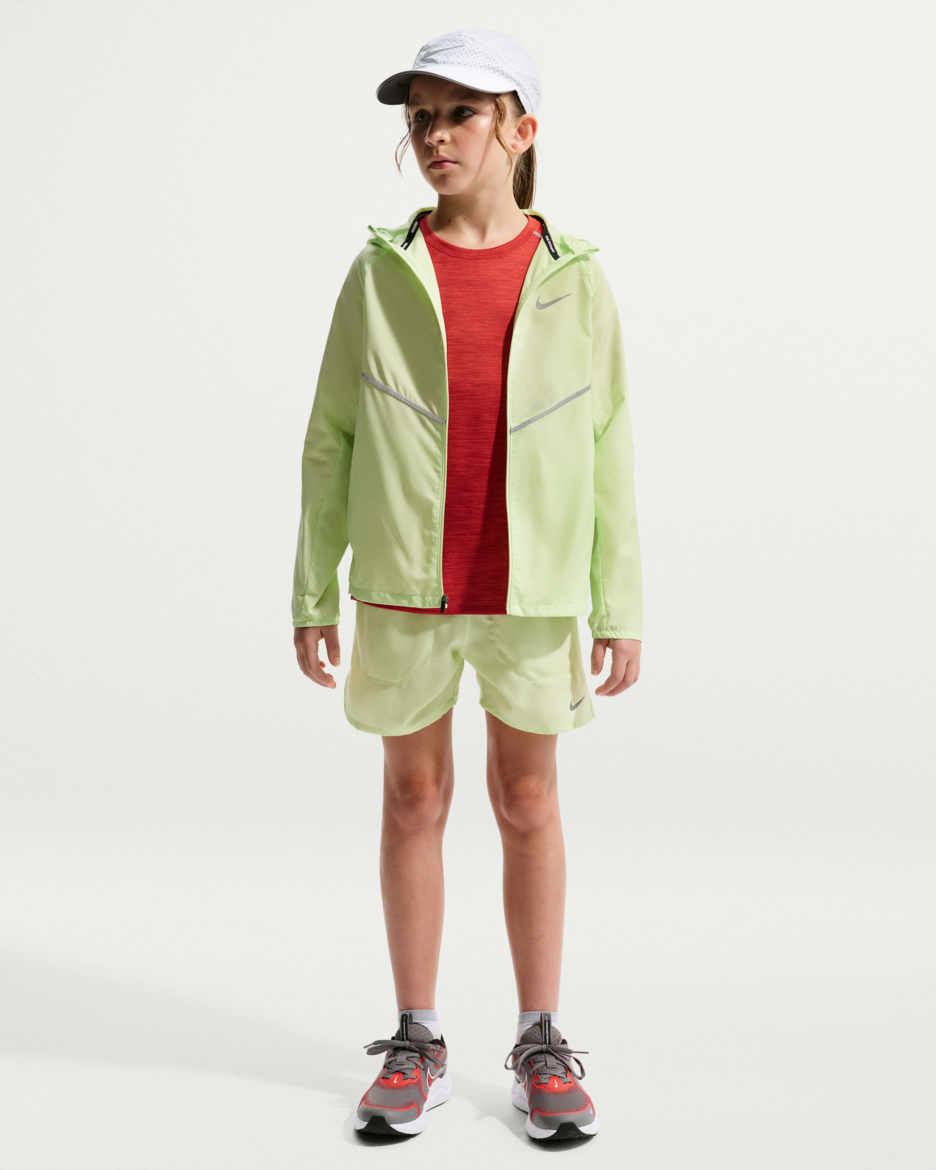 Shorts da training Nike Stride Dri-FIT – Ragazzo/a - Light Liquid Lime