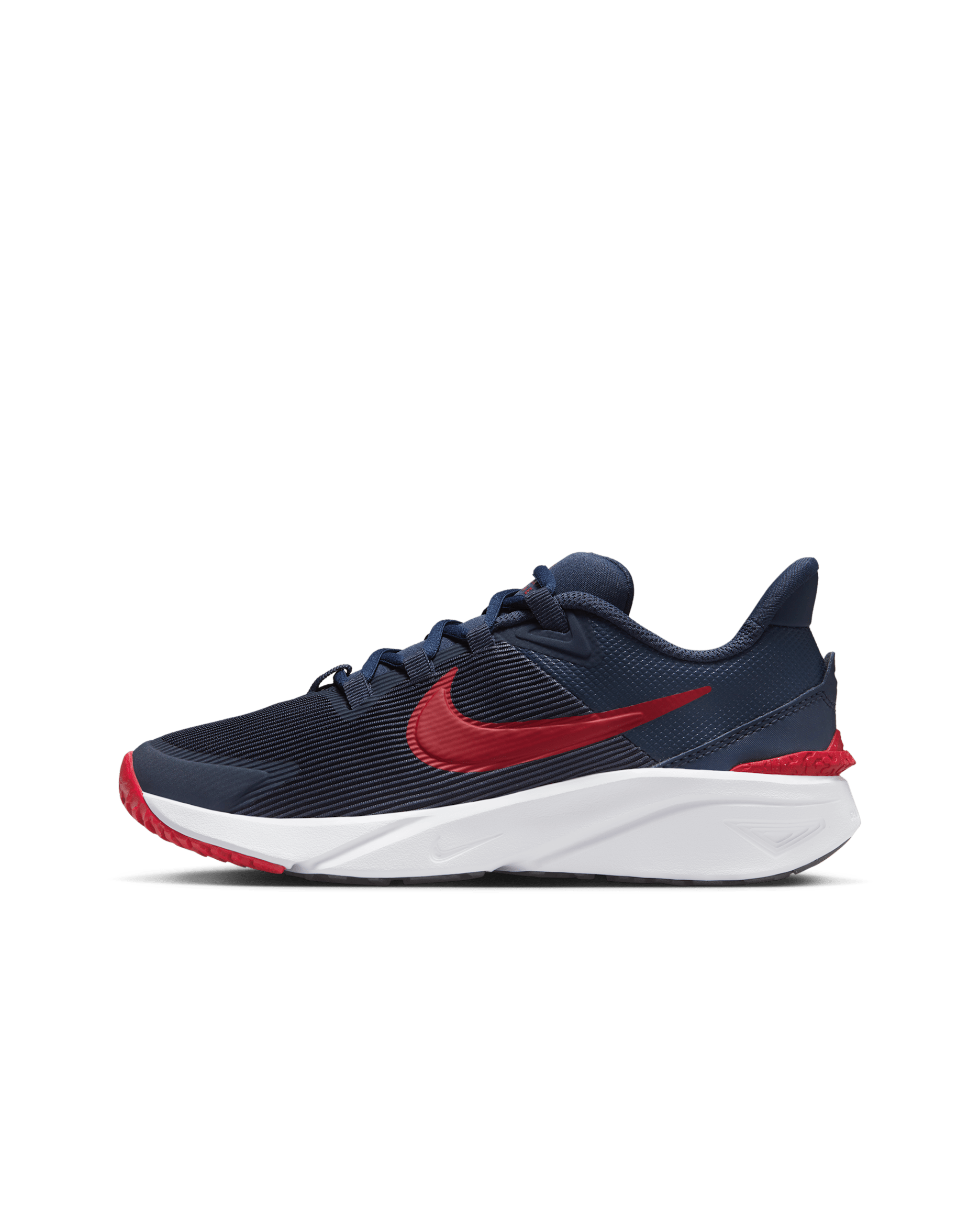 나이키 스타 러너 4 주니어 로드 러닝화 - 썬더 블루/블랙/화이트/짐 레드