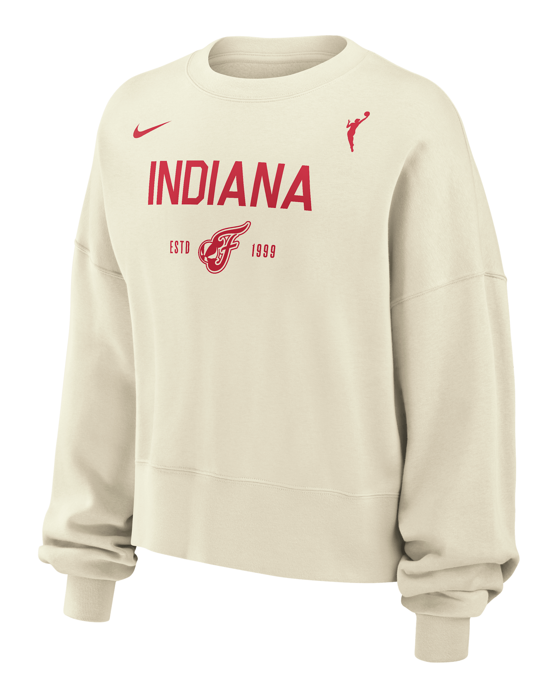 Indiana Fever Phoenix Fleece Women's Nike WNBA Crew-Neck Sweatshirt - Sail