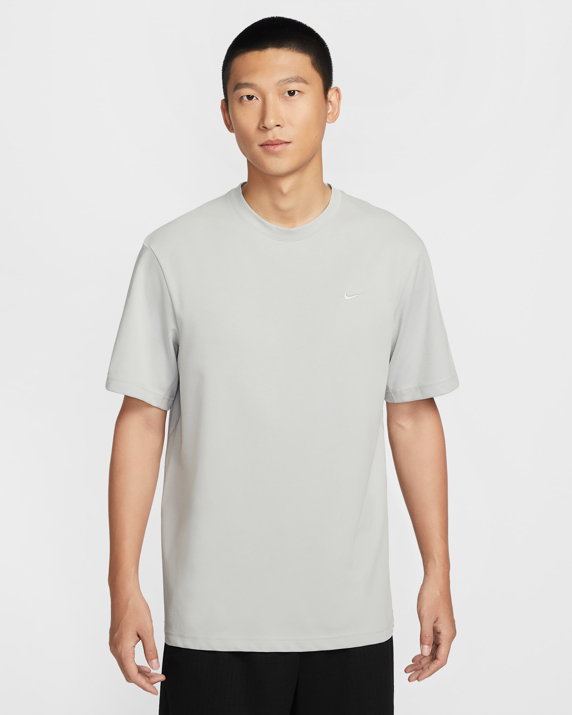 나이키 드라이 핏 프라이머리 남성 트레이닝 티셔츠 - 그레이 포그/그레이 포그