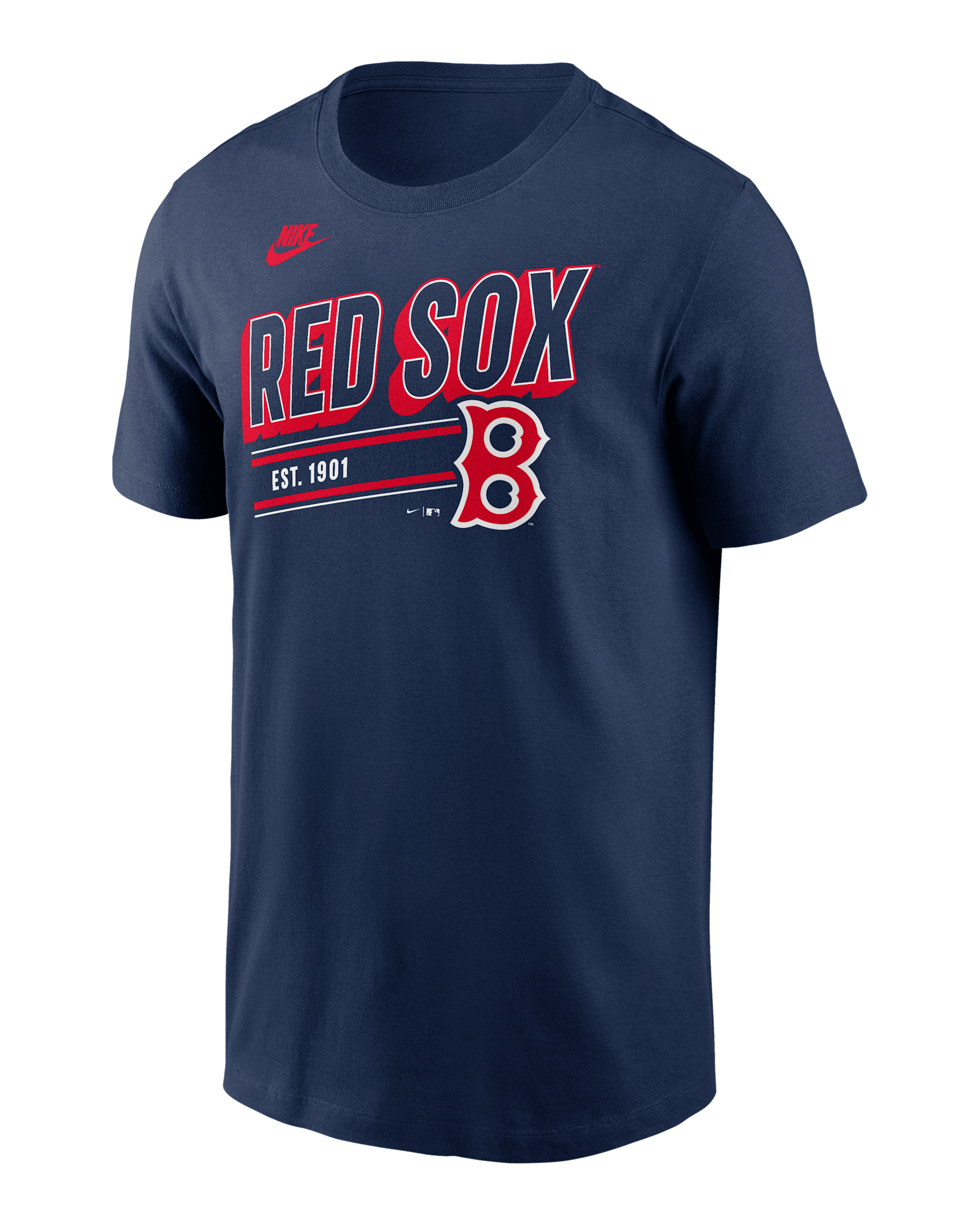 Boston Red Sox Cooperstown Retro Men's Nike MLB T-Shirt - Midnight Navy