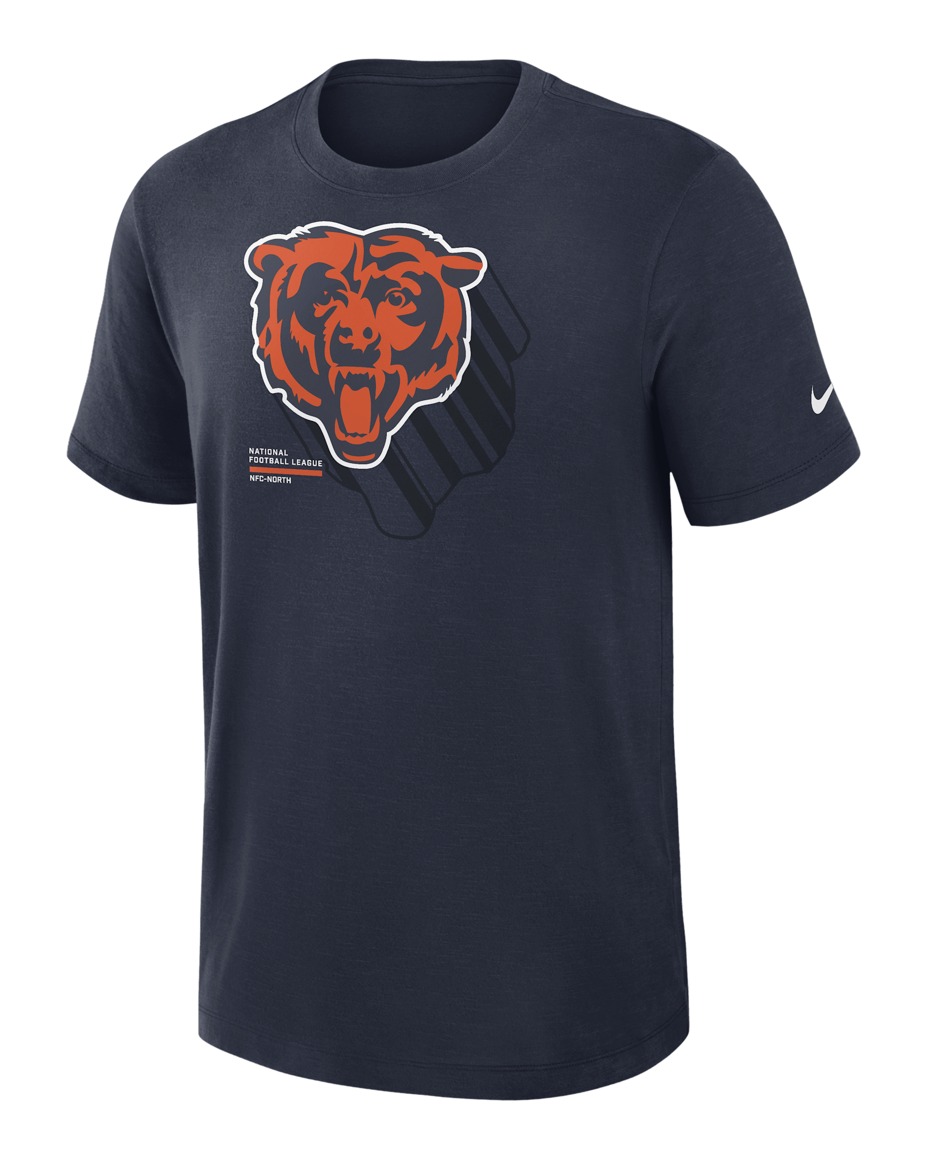 Chicago Bears Slub Men's Nike Dri-FIT NFL T-Shirt - Navy
