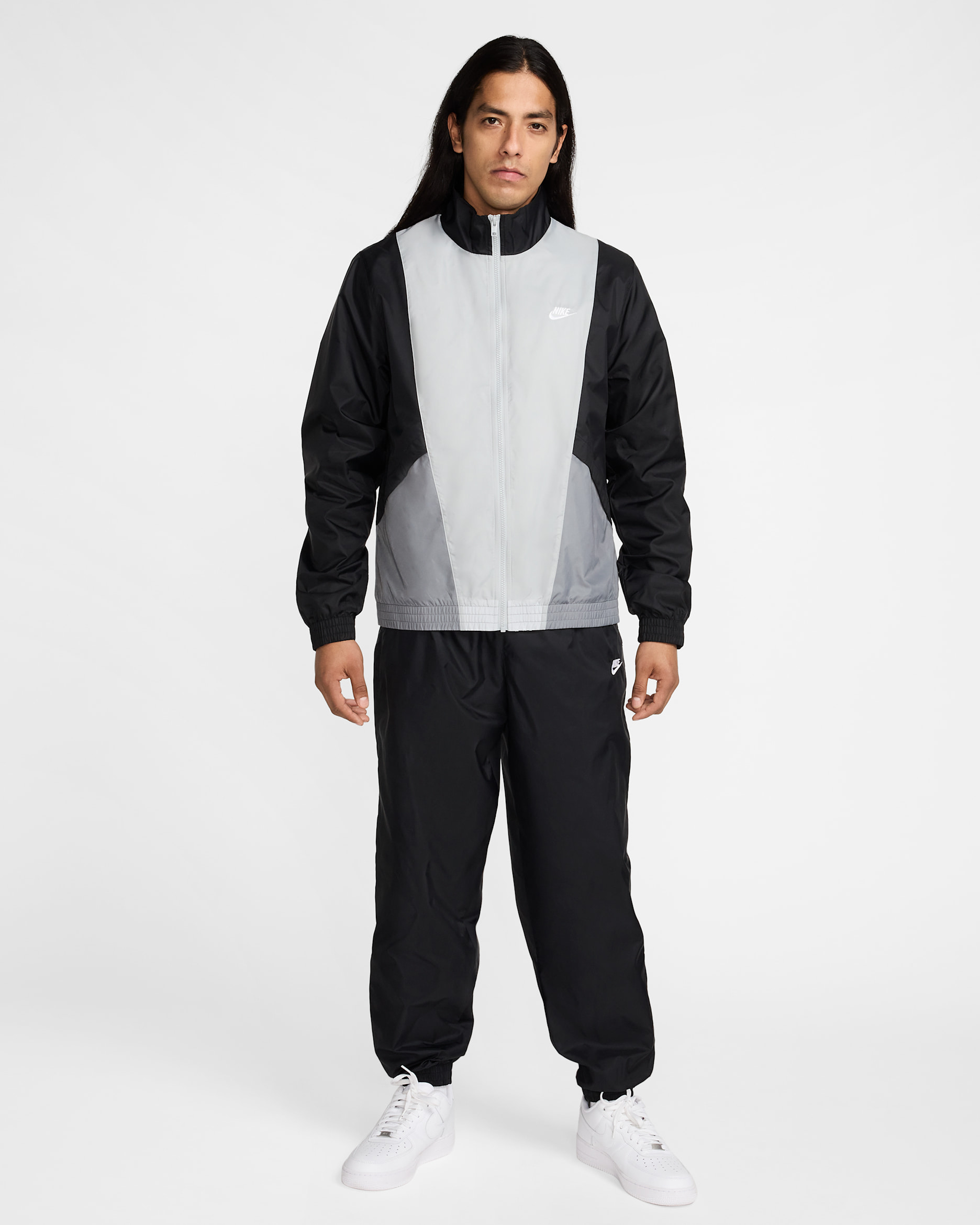 Nike Club Men's Woven Tracksuit - Black/Smoke Grey/Light Smoke Grey/White