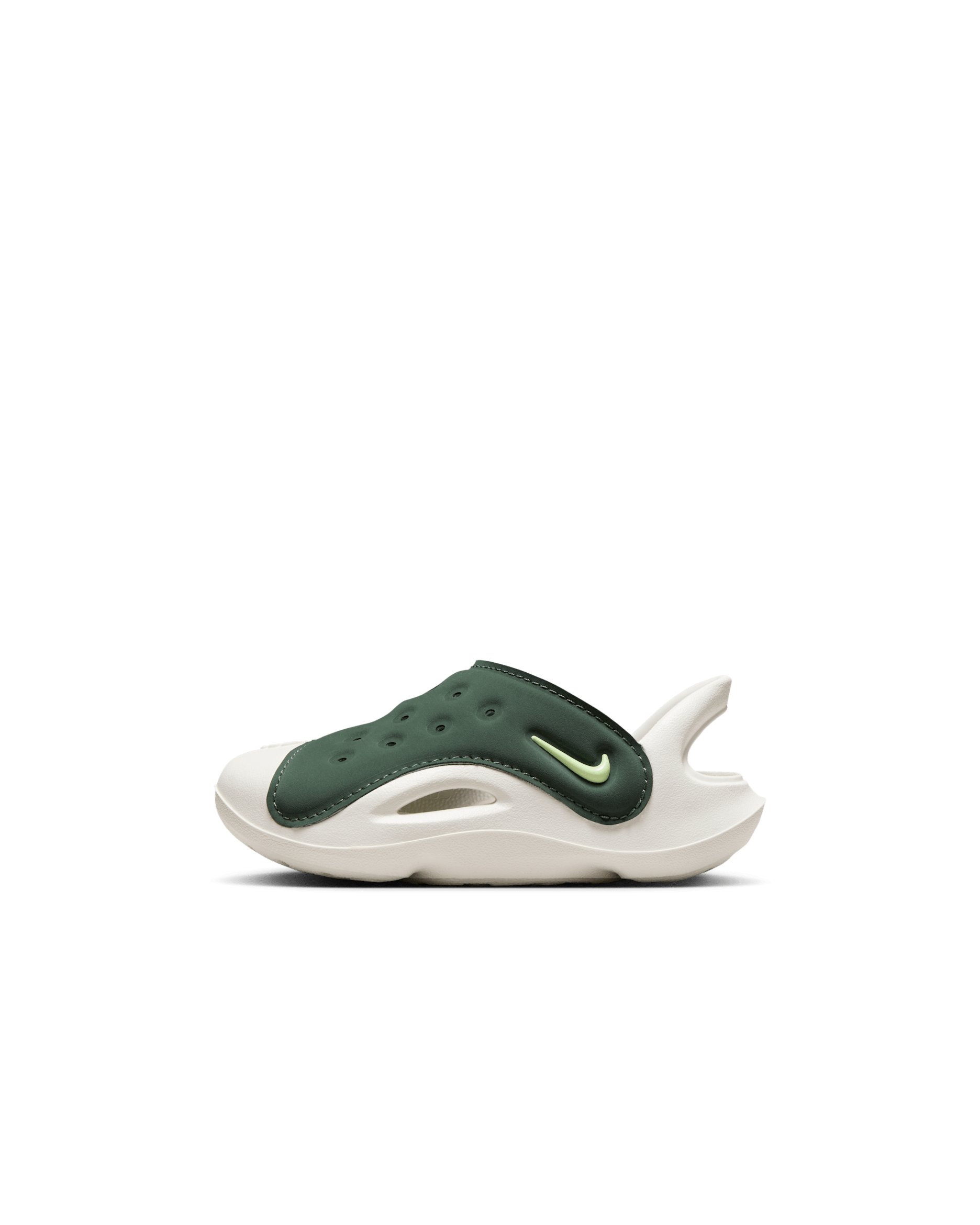 Nike Aqua Swoosh 嬰幼兒涼鞋 - Vintage Green/Sail/Barely Volt