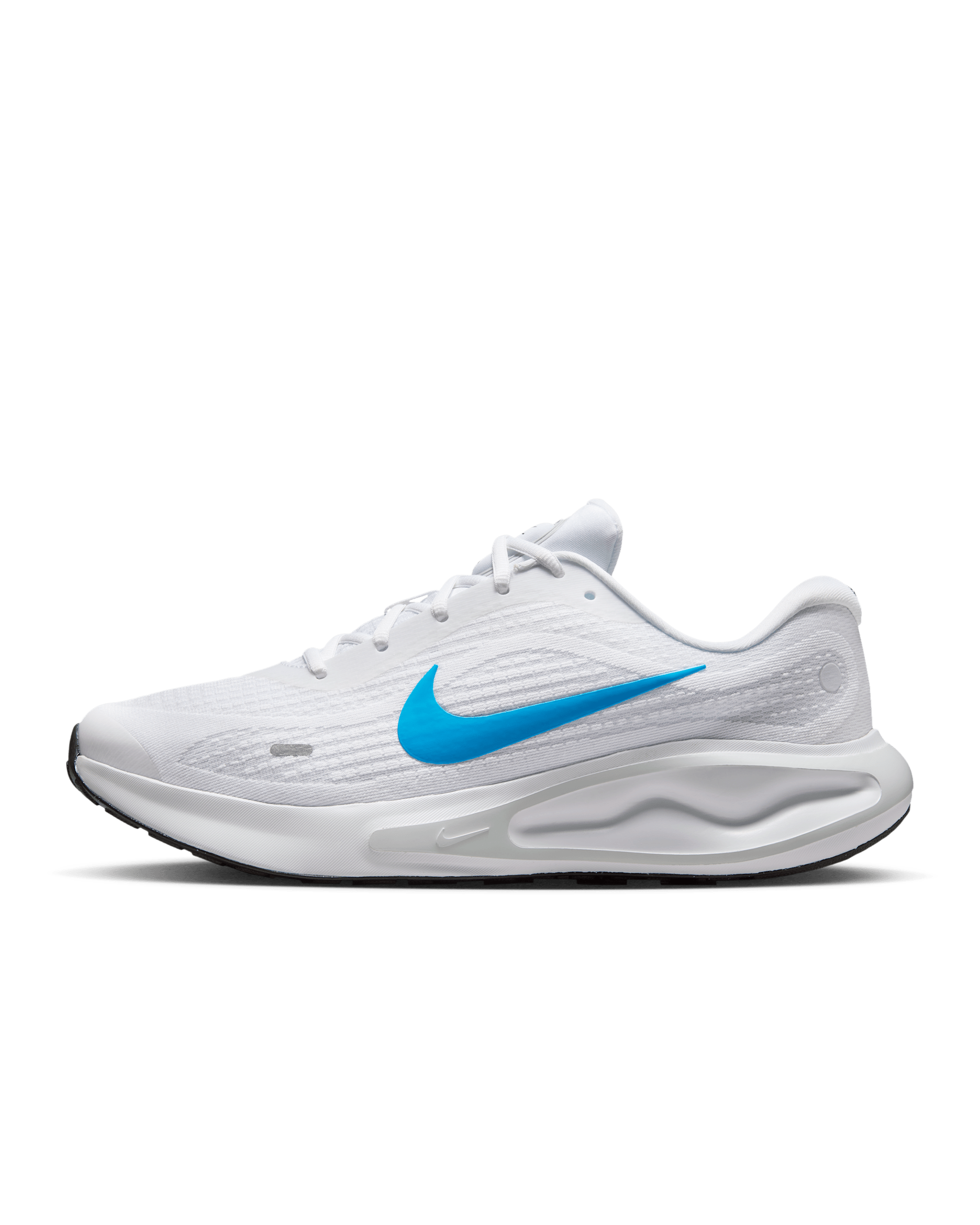 รองเท้าวิ่งโร้ดรันนิ่งผู้ชาย Nike Journey Run - ขาว/Pure Platinum/ดำ/Blue Hero