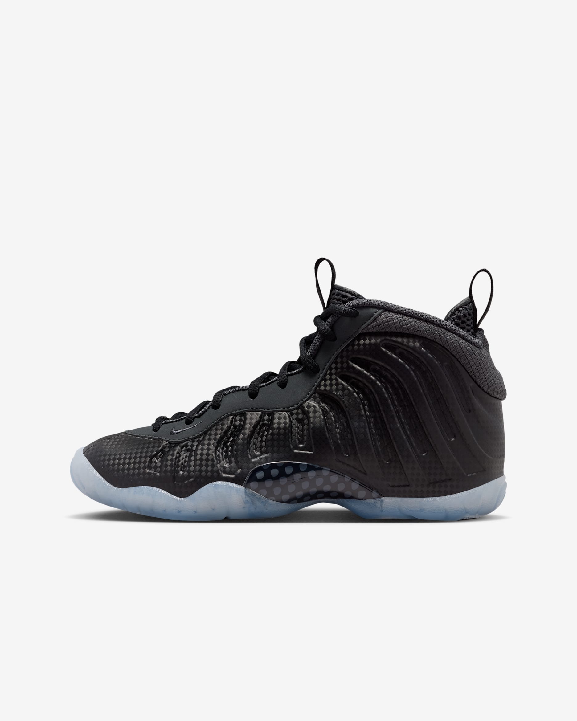 Nike Little Posite One Big Kids' Shoes - Black/Black/Dark Smoke Grey/Black