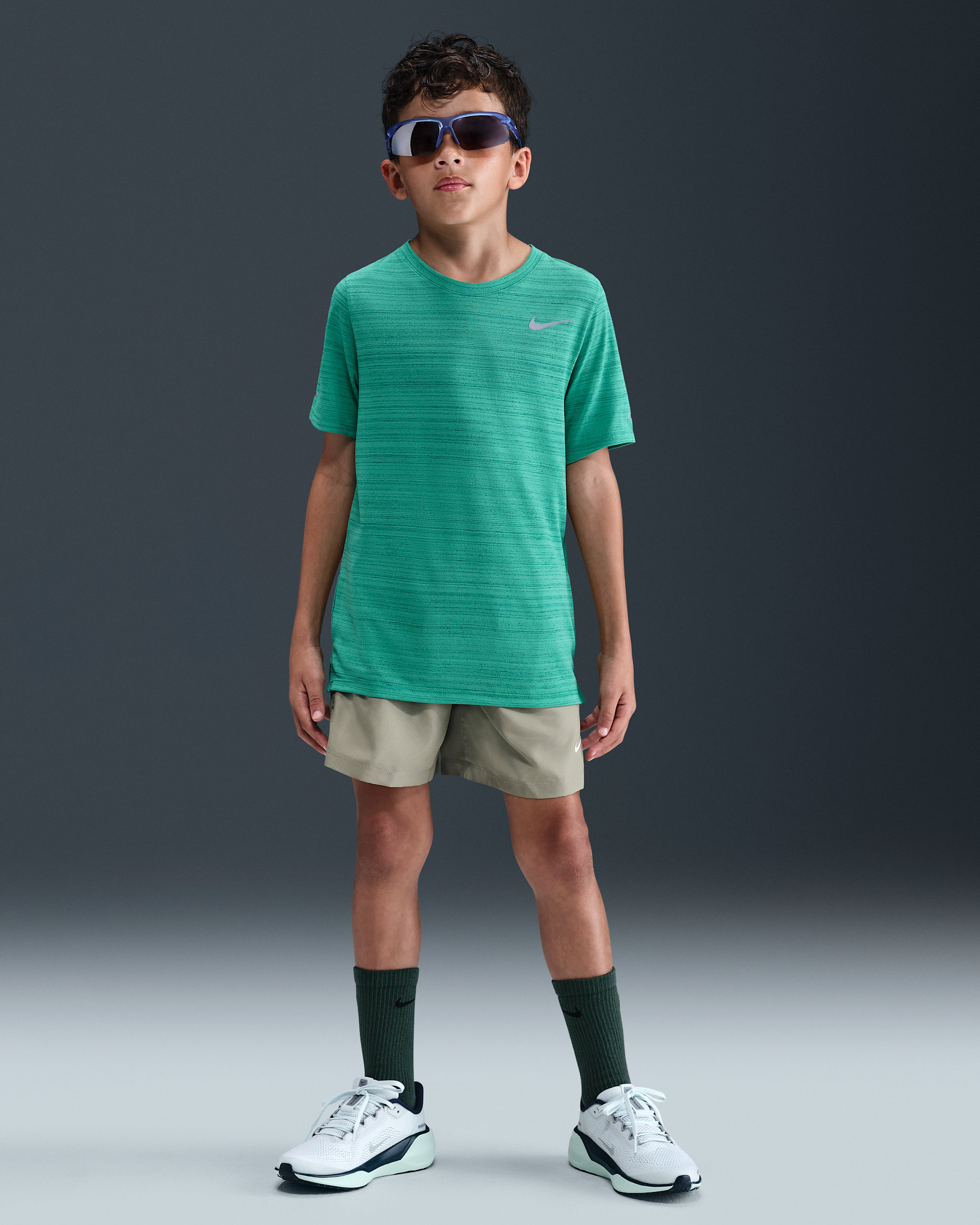 Short de training Dri-FIT Nike Multi pour ado - Light Army/Blanc
