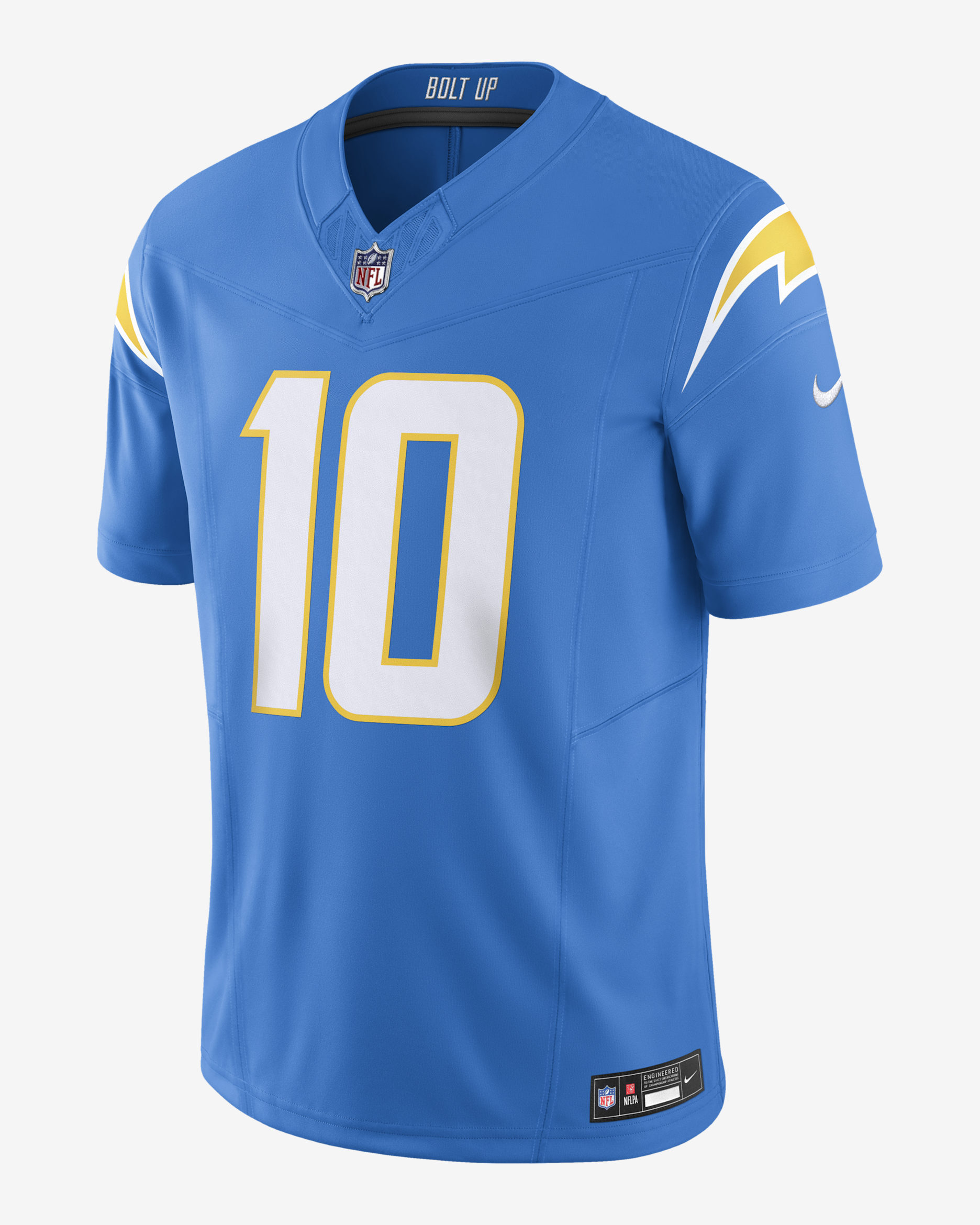 Justin Herbert Los Angeles Chargers Men's Nike Dri-FIT NFL Limited Football Jersey - Powder Blue