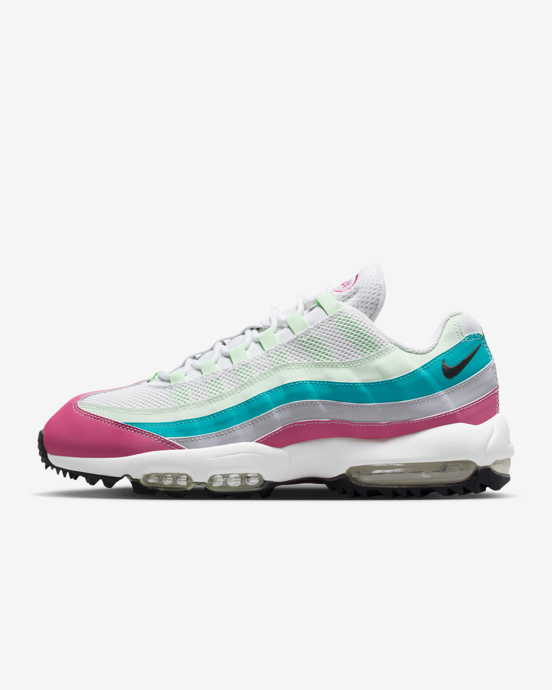 Nike Air Max '95 G Golf Shoes - Peony/Volt Tint/Dusty Cactus/Anthracite