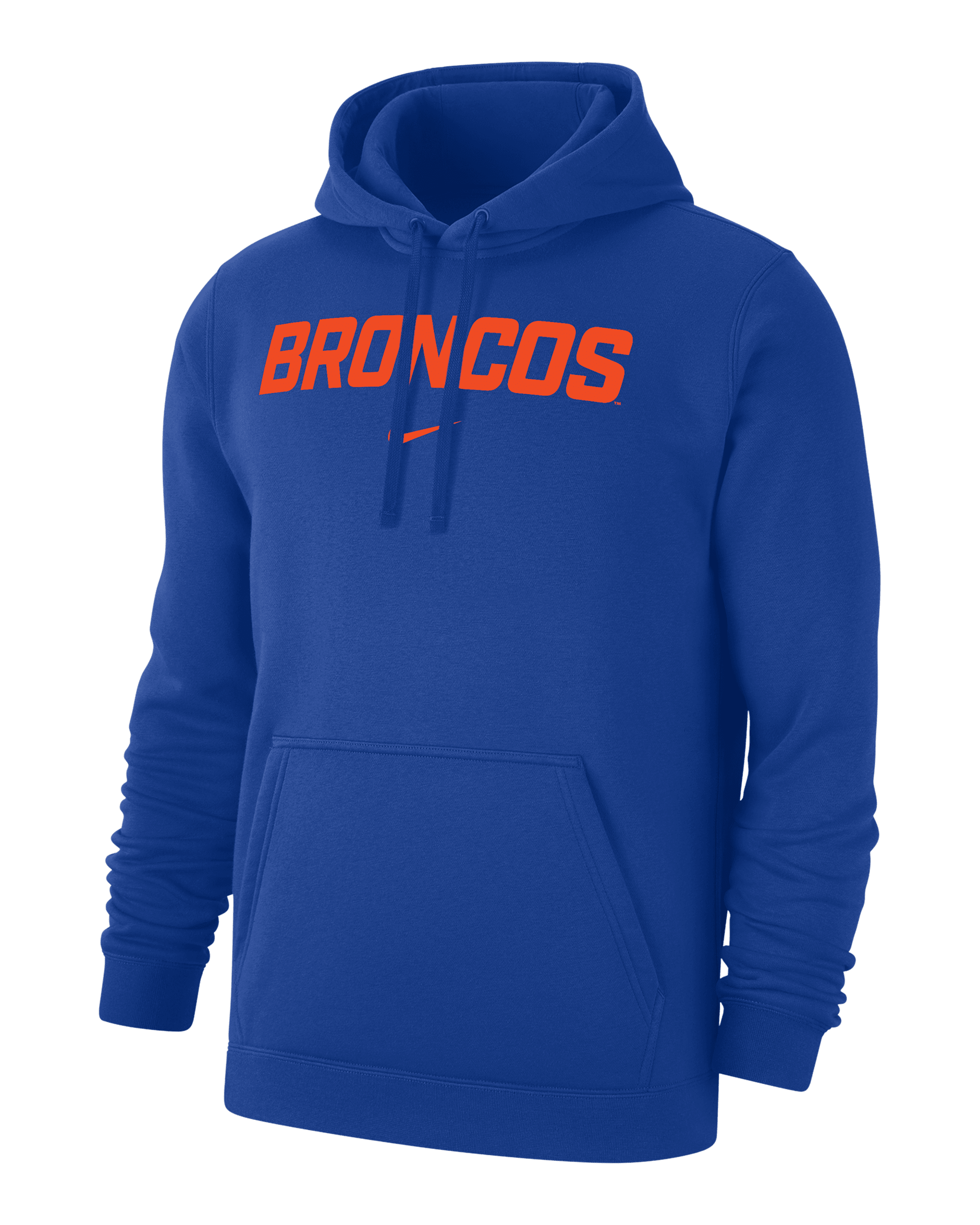 Sudadera con gorro sin cierre universitaria Nike para hombre Boise State Club Fleece - Royal juego
