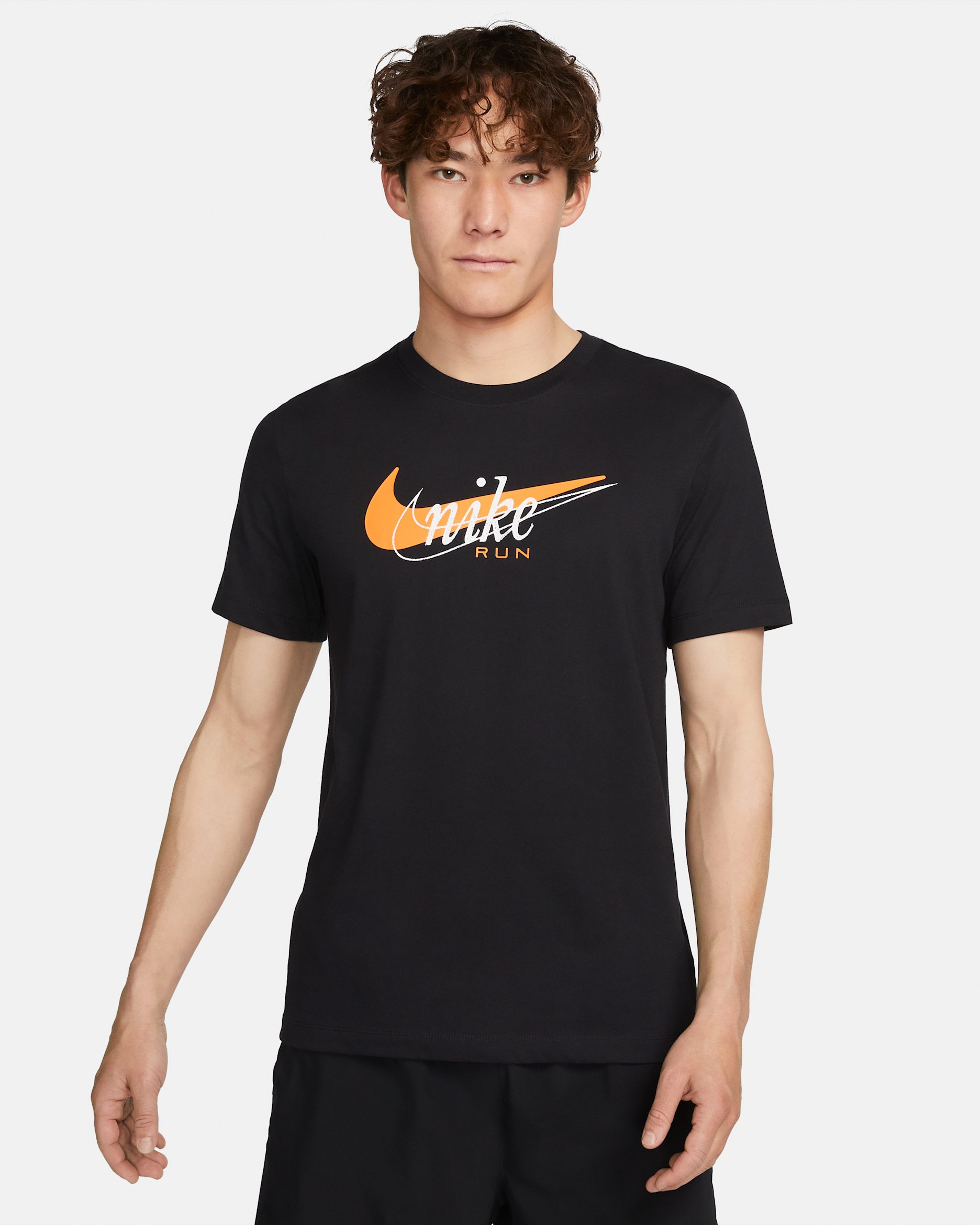 Nike Dri-FIT Men's Running T-Shirt - Black