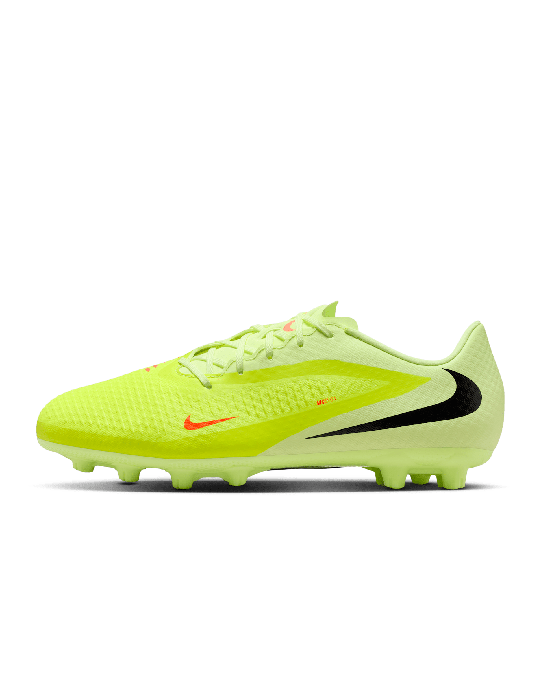Nike Phantom 6 Low Academy Hard-Ground Football Boot - Hyper Crimson/Limelight/Black