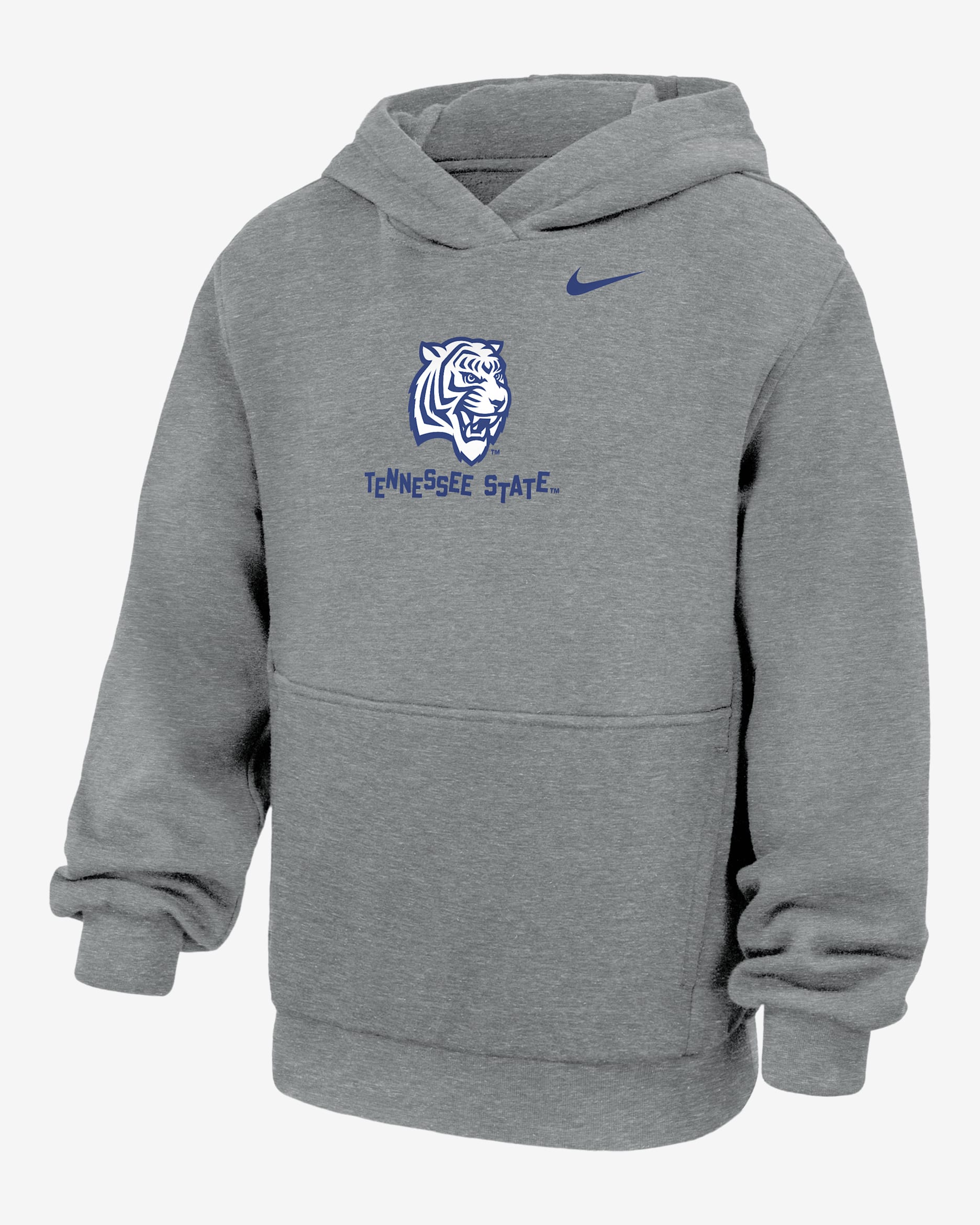 Tennessee State University Club Fleece Big Kids' Nike College Hoodie - Dark Grey Heather