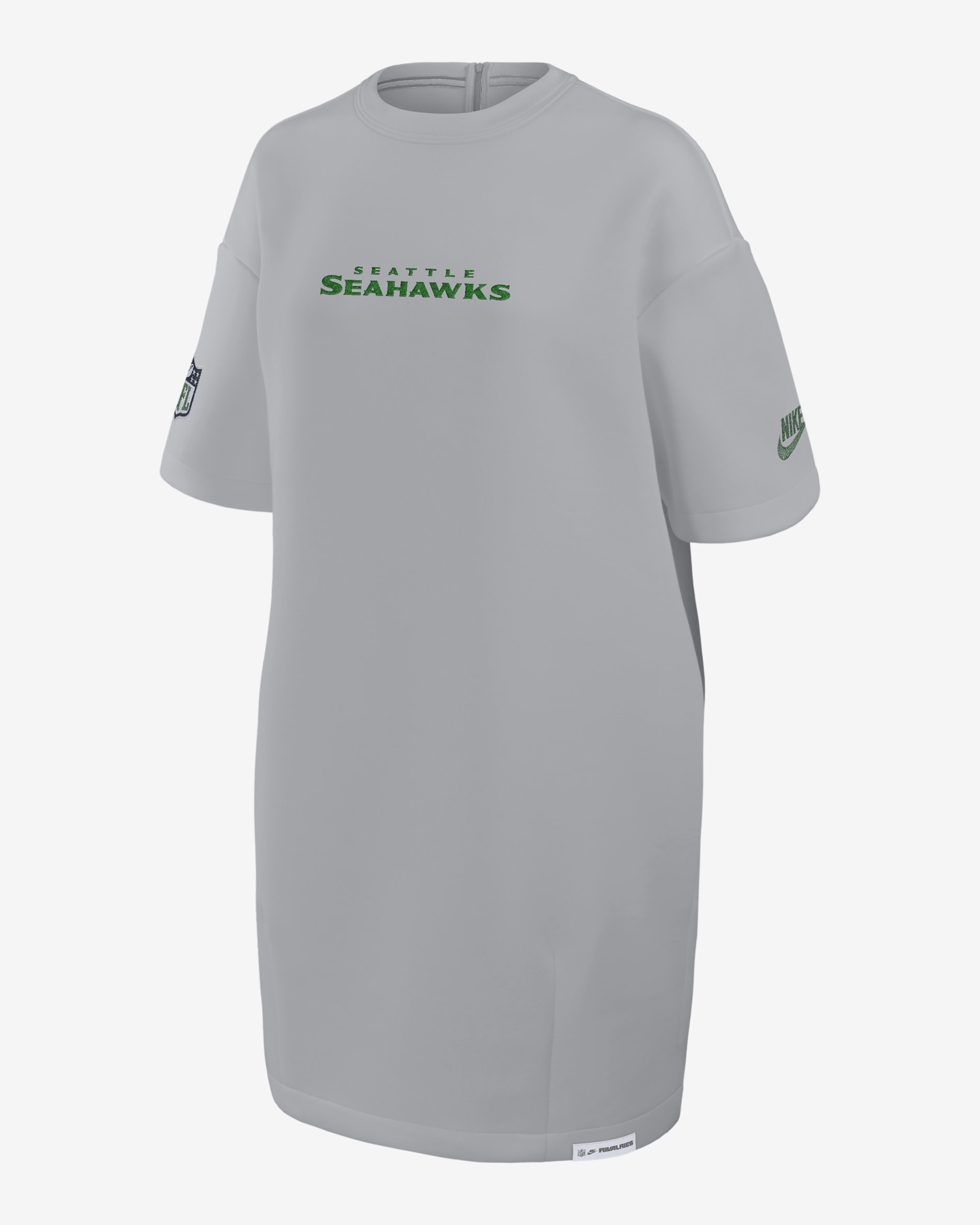 Seattle Seahawks Rivalries Collection Oversized Tech Fleece Women's Nike NFL Dress - Grey