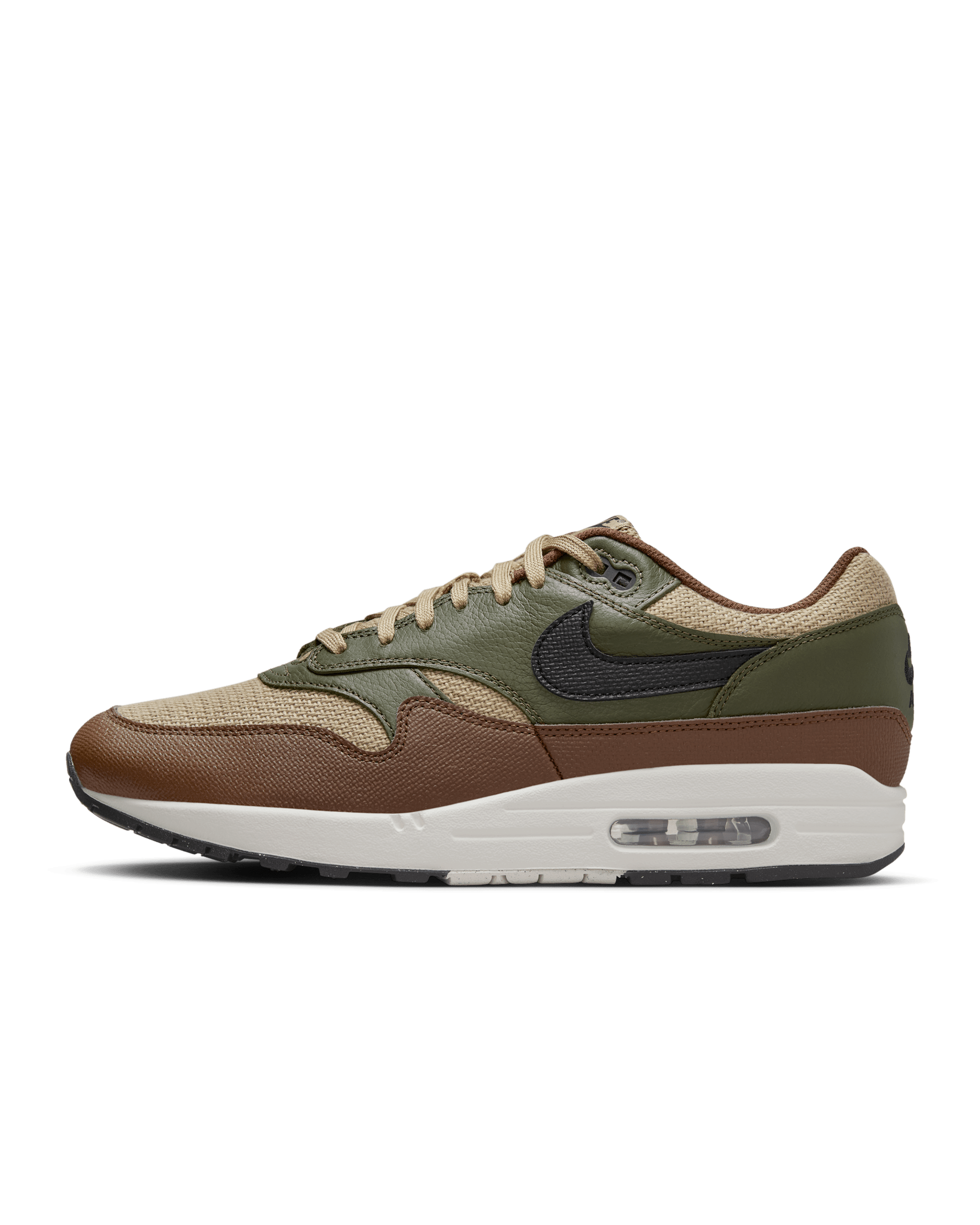 Nike Air Max 1 Essential Premium Men's Shoes - Neutral Olive/Cargo Khaki/Cacao Wow/Black