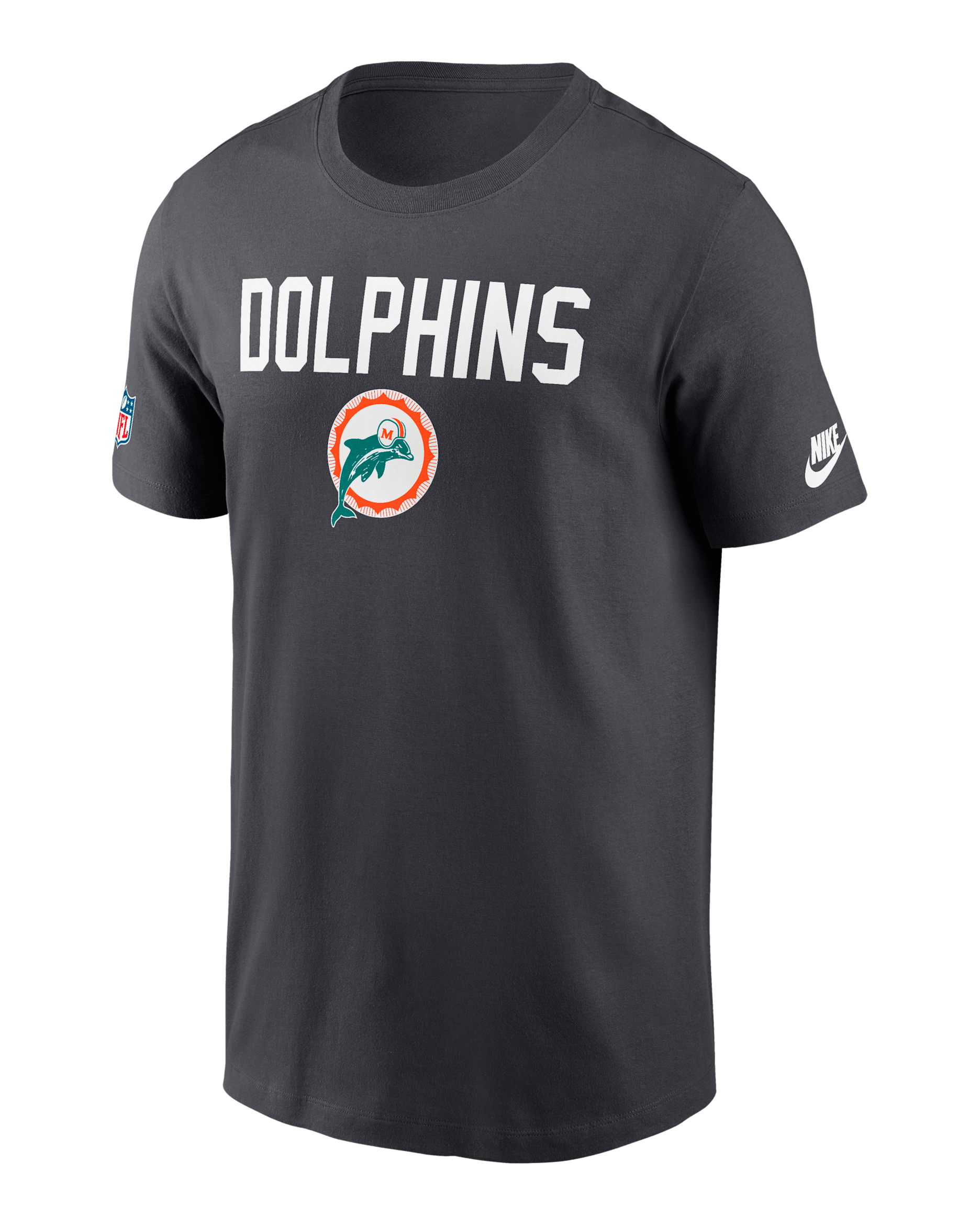 Miami Dolphins Alt Onside Conversion Men's Nike Dri-FIT NFL T-Shirt - Anthracite